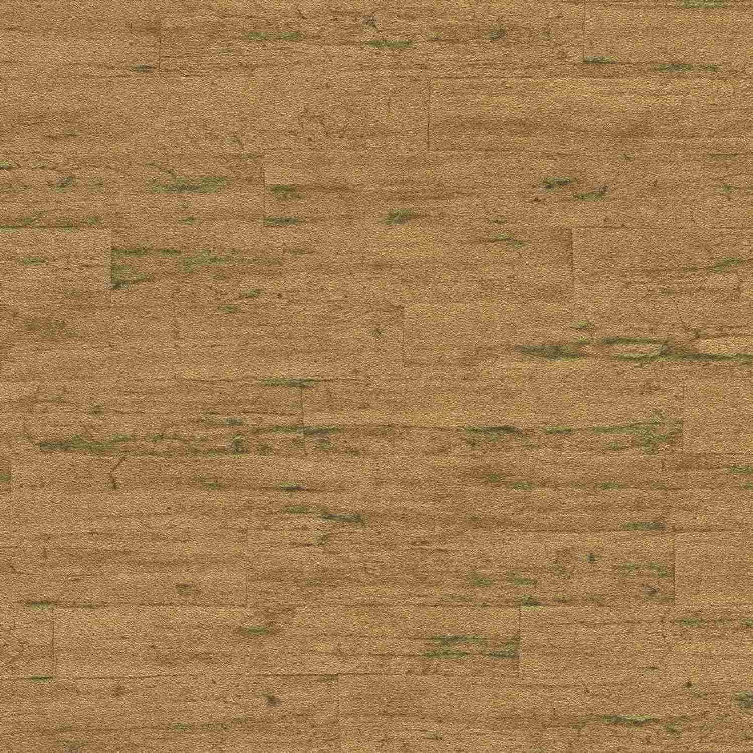 Rasch Curiosità 537079 Carta da parati in tessuto non tessuto Effetto legno 0,53 x 10,05 m Oro