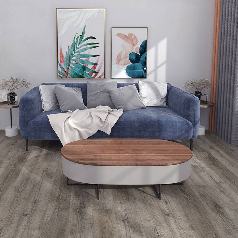Pavimento in vinile Check One 2464 Terpe 1220 x 182 x 5 mm Click Vinyl Wood Look Oak Brown