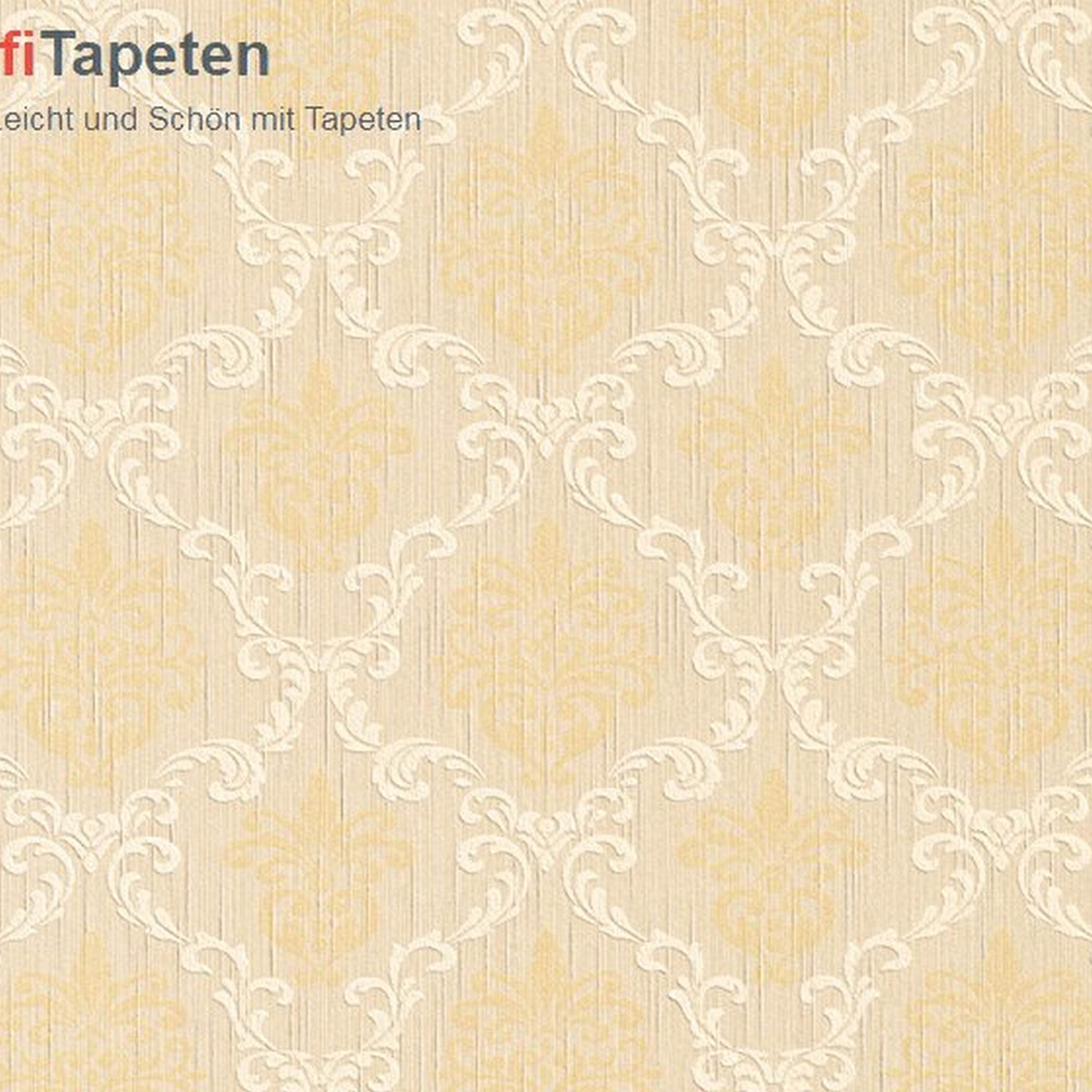 A.S. Creation Tessuto 956292 Carta da parati in tessuto non tessuto Barocco 0,53 x 10,05 m Beige