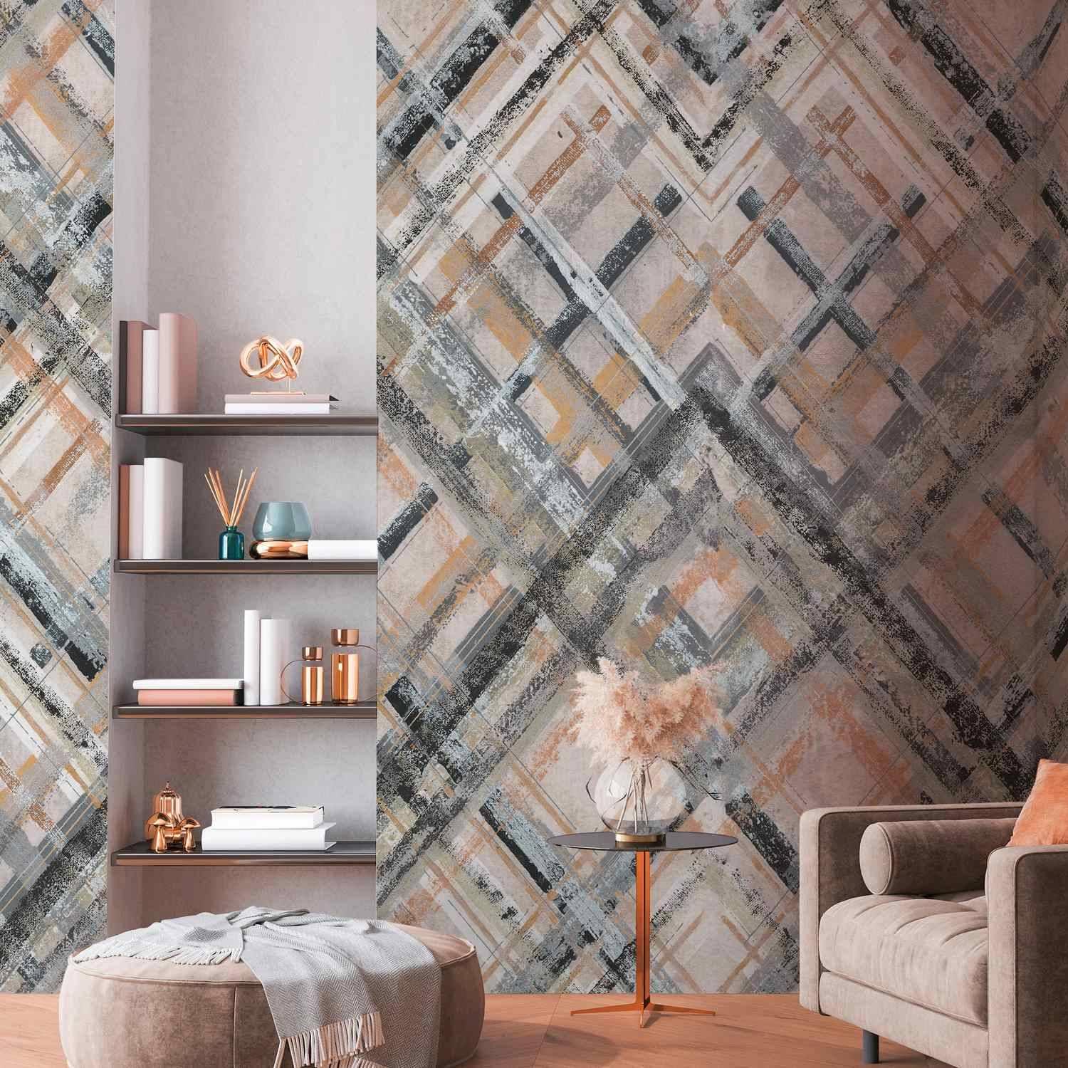 A.S. Creation Photo Wallpaper The Wall II 392281 Un motivo per rotolo Astratto Grigio