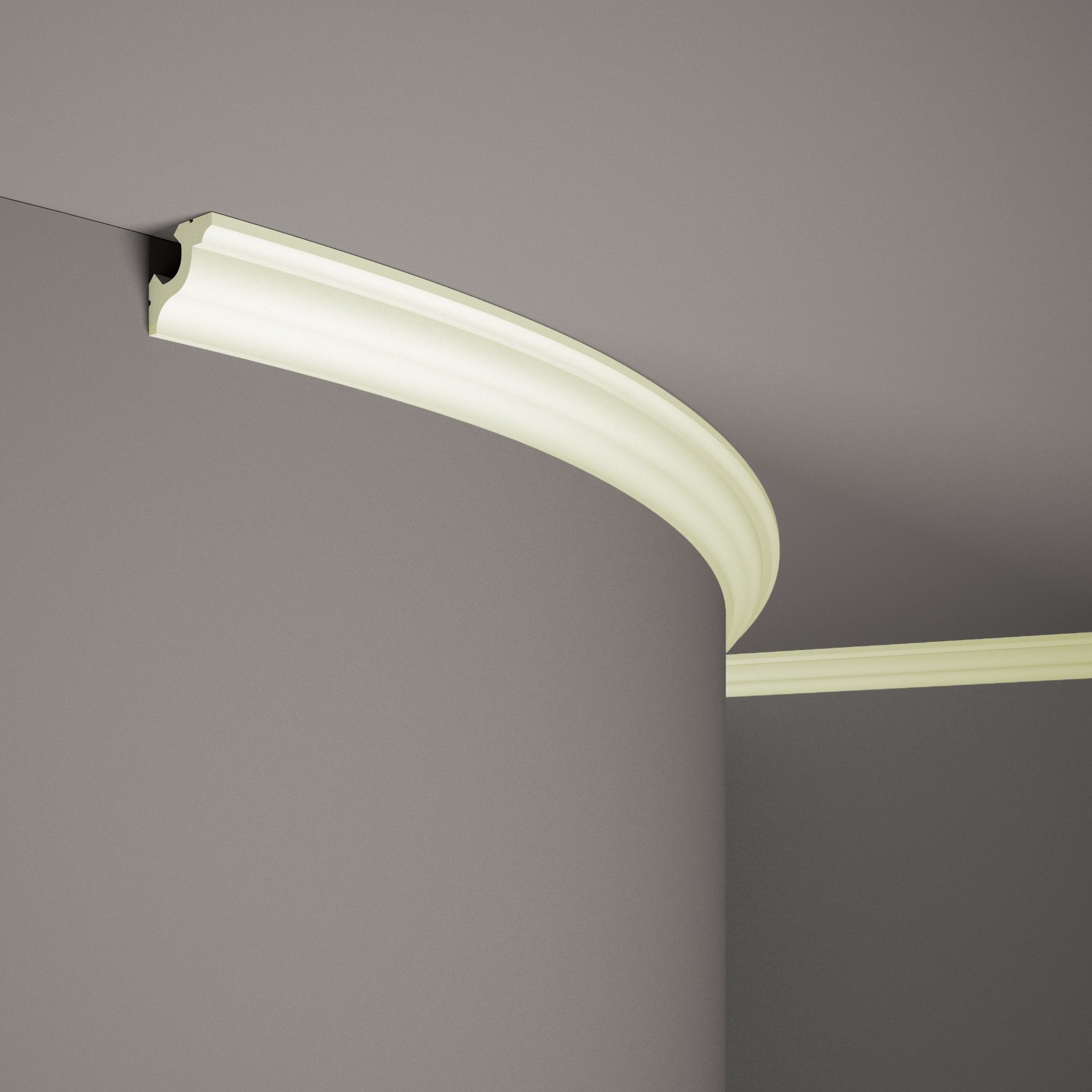 Modanatura flessibile per soffitto Mardom MDB172F Profoam 40 x 40 x 2000 mm modanatura in stucco bianco pieghevole
