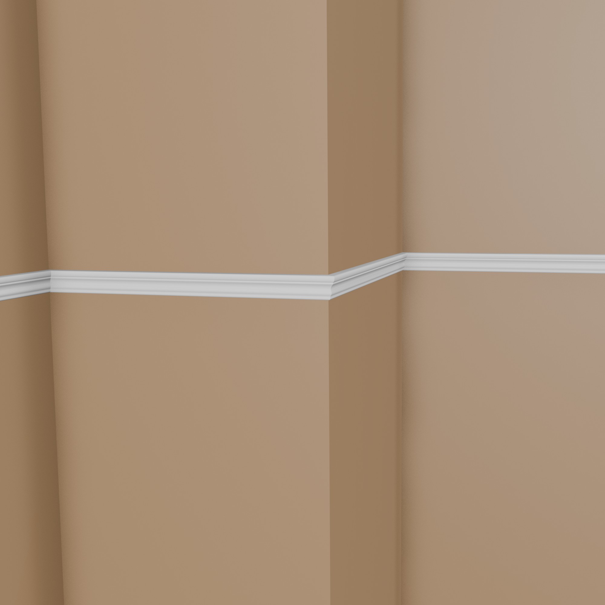 Modanatura murale Mardom MD314 Polyforce 17 x 52 x 2000 mm Modanatura decorativa bianca Moderna