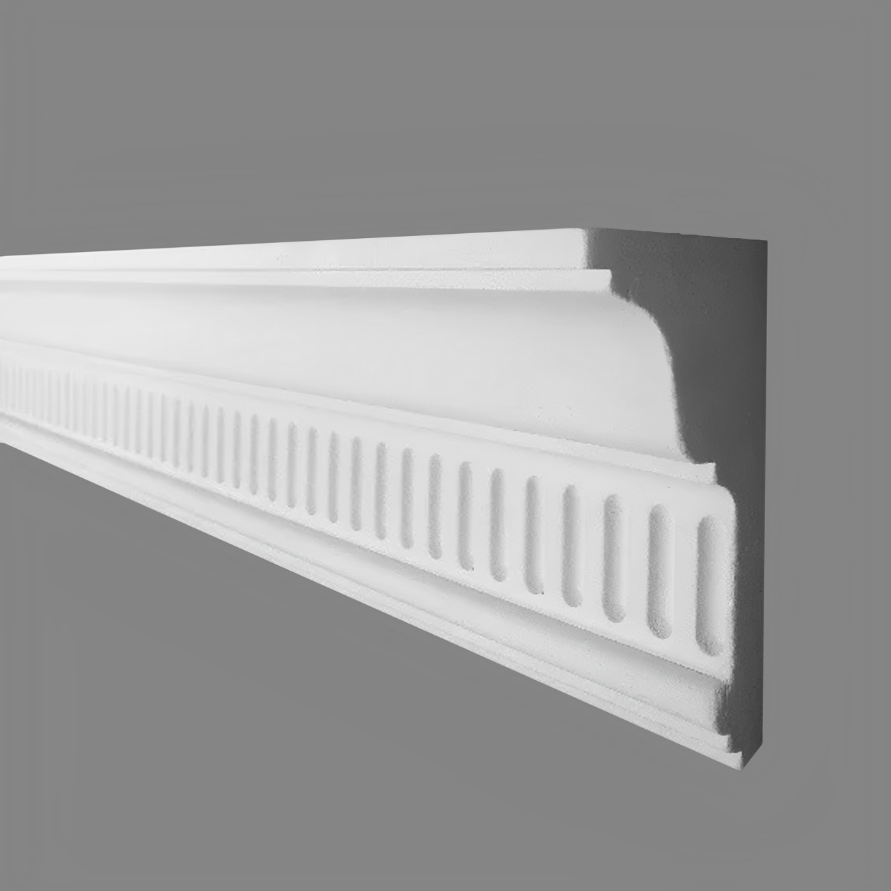 PROVISTON Modanatura in gesso Braunschweig Stucco in gesso autentico 65 x 125 x 1190 mm Modanature in gesso