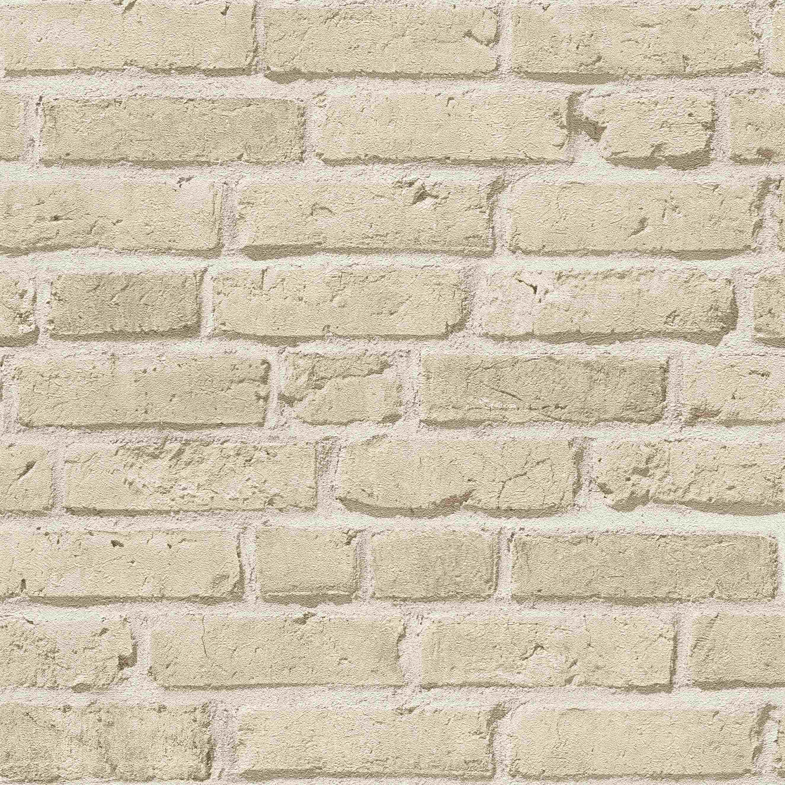 A.S. Creation Elements 355812 Carta da parati in tessuto non tessuto Effetto pietra 0,53 x 10,05 m Beige