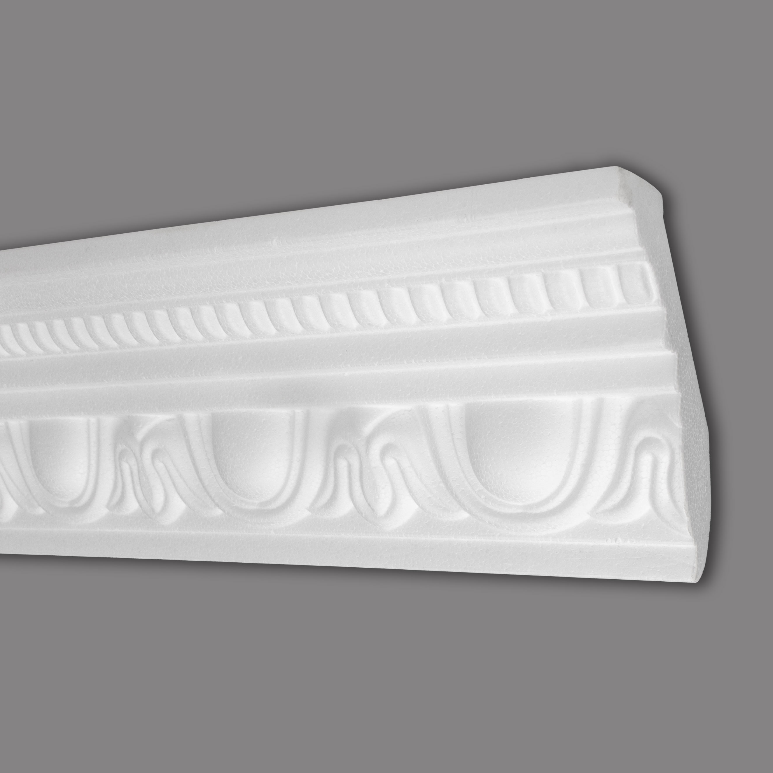 Marbet Cornice "B-24" Modanatura per soffitto in polistirolo 70 x 90 x 2000 mm Modanatura in polistirene Bianco
