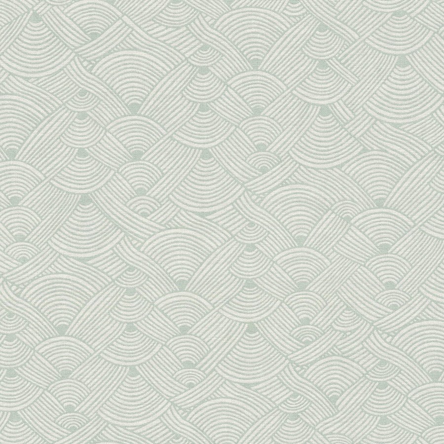 A.S. Creation Nara 387423 Carta da parati in tessuto non tessuto Motivi e fantasie 10,05 x 0,53 m Verde