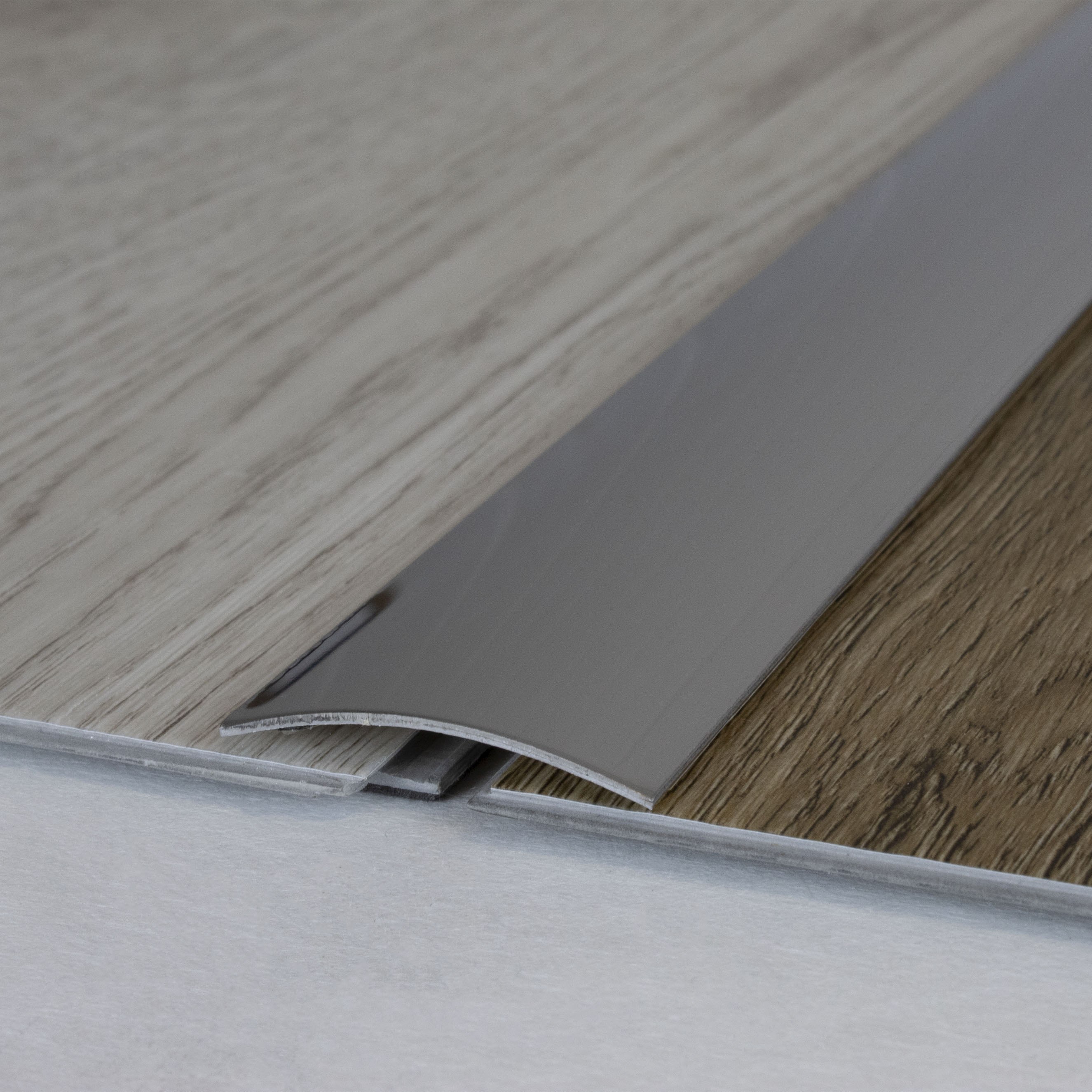 Profilo di transizione PROVISTON Kampen Altezza 4,5 mm Larghezza 37 mm Striscia di transizione in acciaio inossidabile