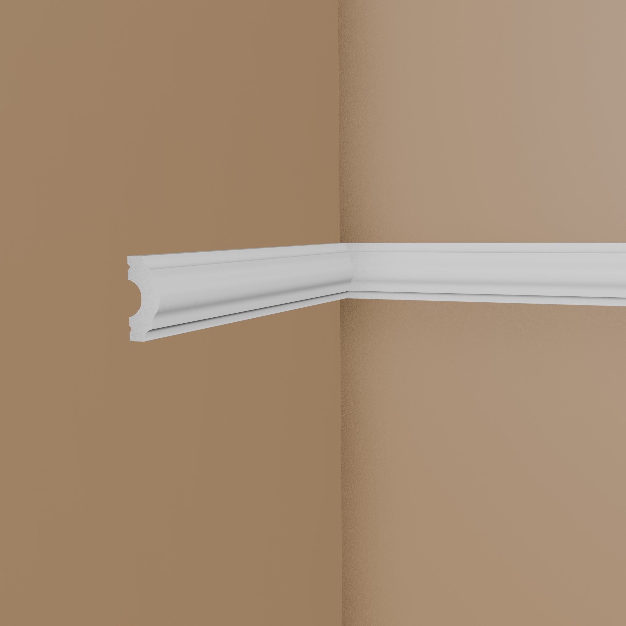 Modanatura decorativa NMC WL3 WALLSTYL modanatura murale 15 x 40 x 2000 mm polistirene bianco