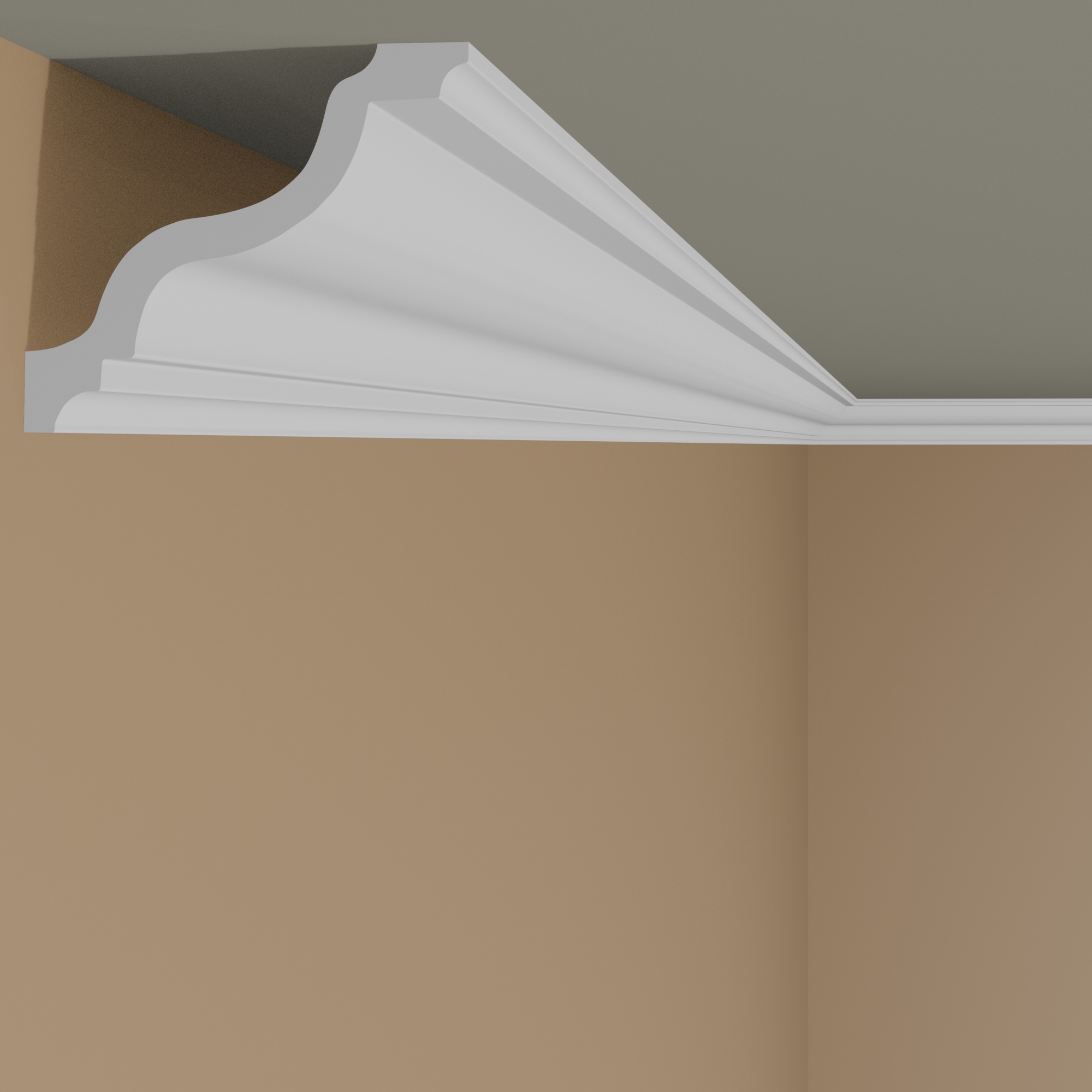 NMC WT11 WALLSTYL Modanatura per soffitto 130 x 105 x 2000 mm Polistirene Bianco