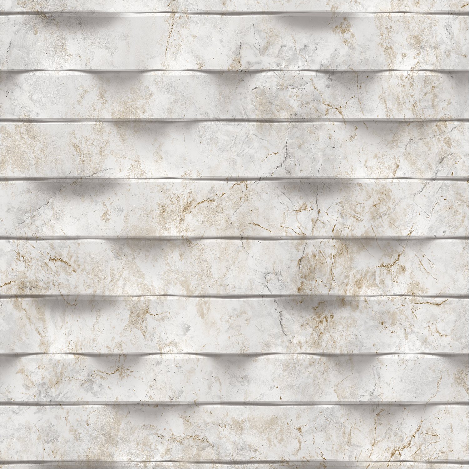 Carta da parati in tessuto non tessuto M79997D Brut White Marble Stone Look Tessuto non tessuto 1,06 x 10,05 m Ugépa