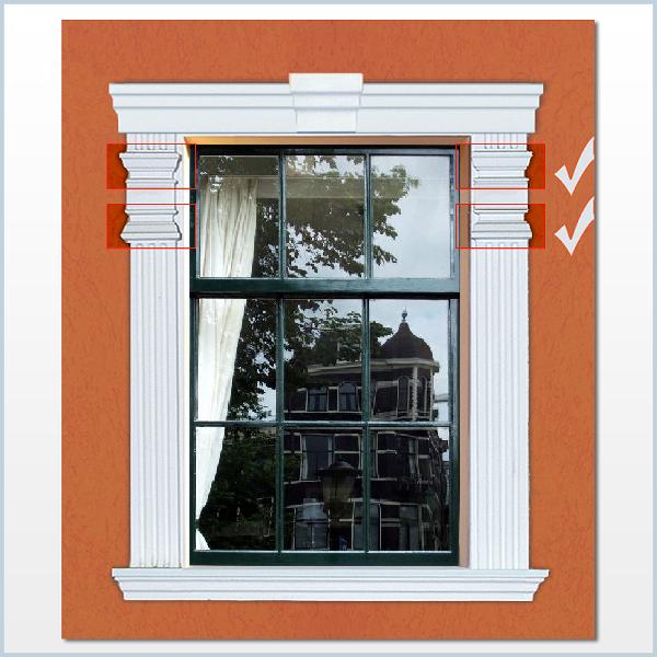 Fassadenzierelement "Titus 1-K1" (Schlussstein)