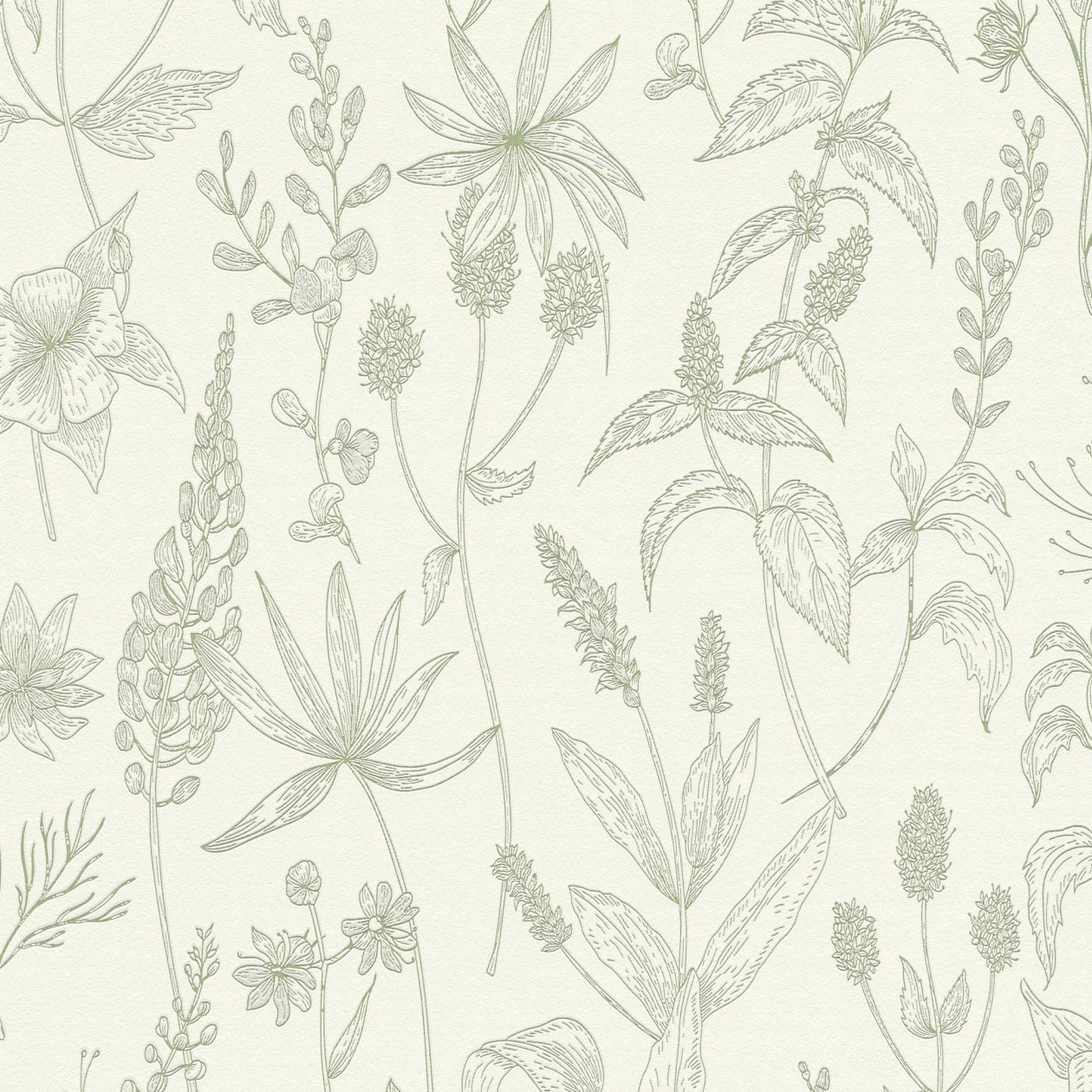 Carta da parati non tessuta 373635 Floral Green Jette 5 A.S. Creation
