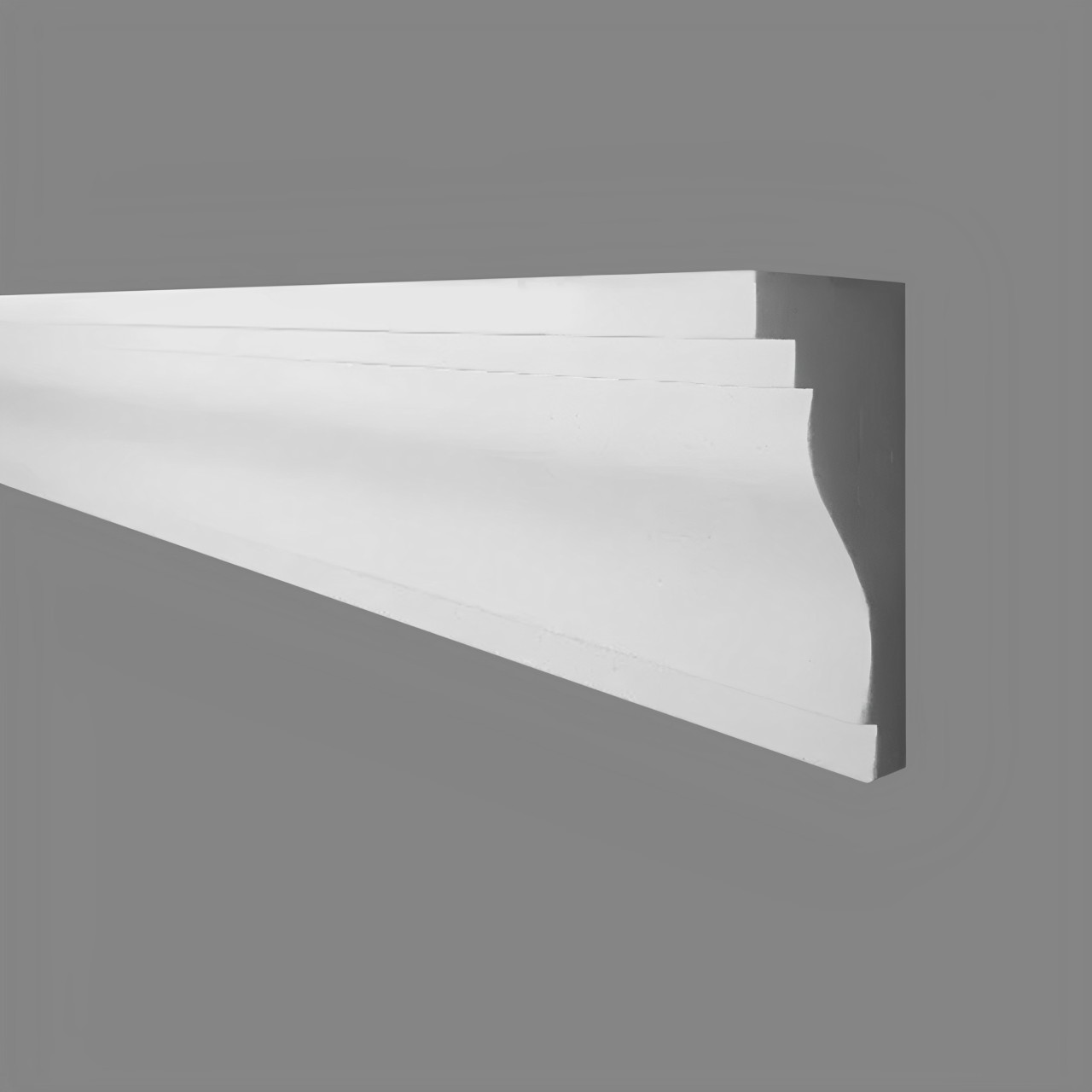 PROVISTON Modanatura in gesso Potsdam Stucco in gesso autentico 50 x 98 x 1000 mm Modanature in gesso