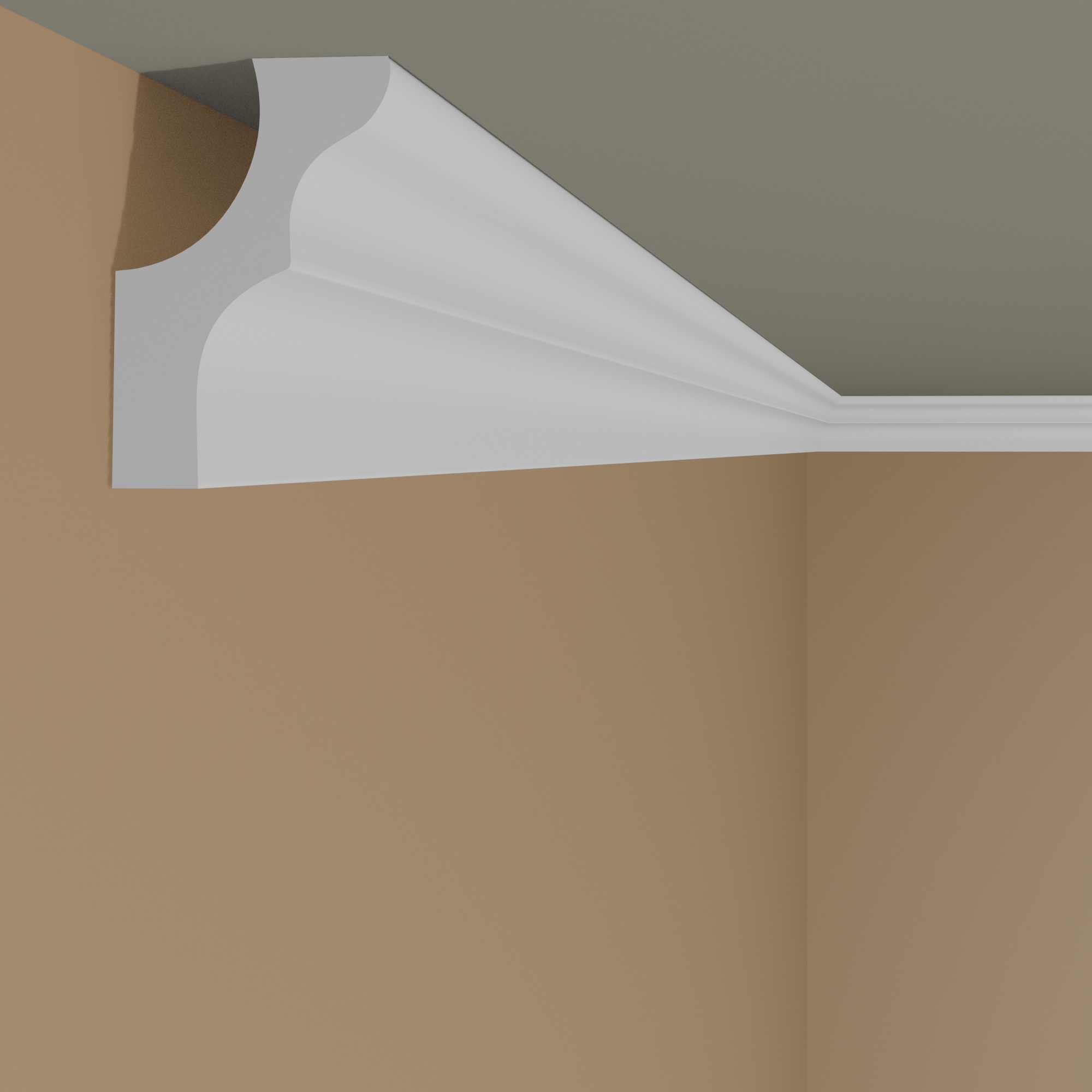 NMC Cornice E NOMASTYL Polistirene 17 x 25 x 2000 mm Bianco Modanatura per soffitto