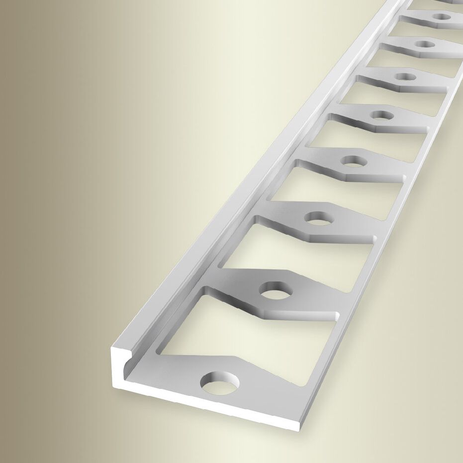 Profili di bordatura e finitura Küberit H 4,5 mm L 21 mm L 2500 mm altezza bordatura 3 mm alluminio anodizzato