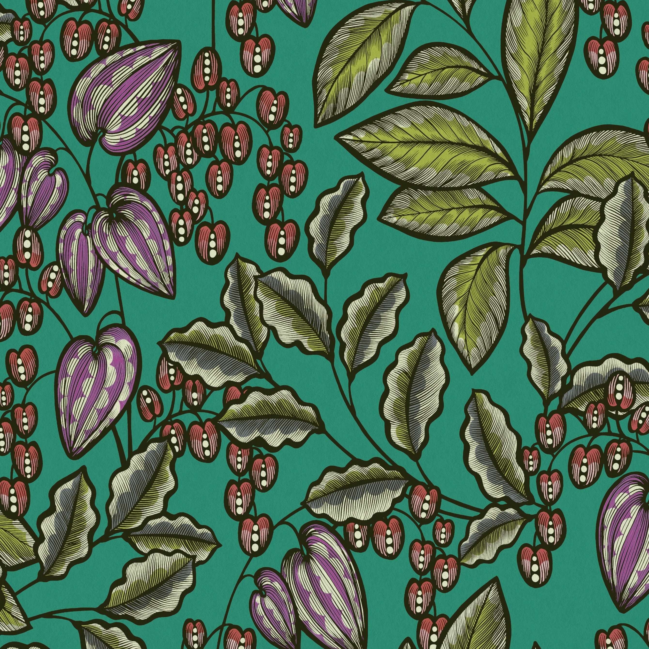 A.S. Creation Impressione floreale 377547 Carta da parati in tessuto non tessuto aspetto floreale 0,53 x 10,05 m Colorato