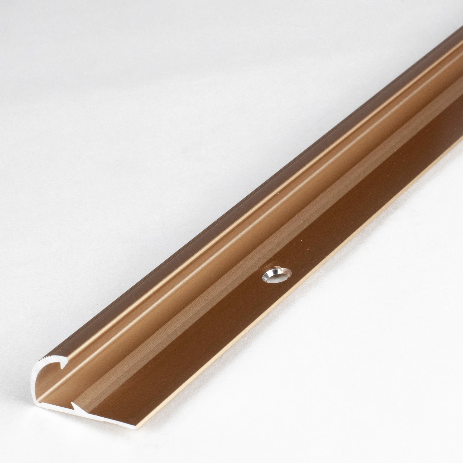 Profili di bordatura e finitura PROVISTON Limerick, altezza bordatura 7,5 mm, profilo di serraggio, alluminio anodizzato