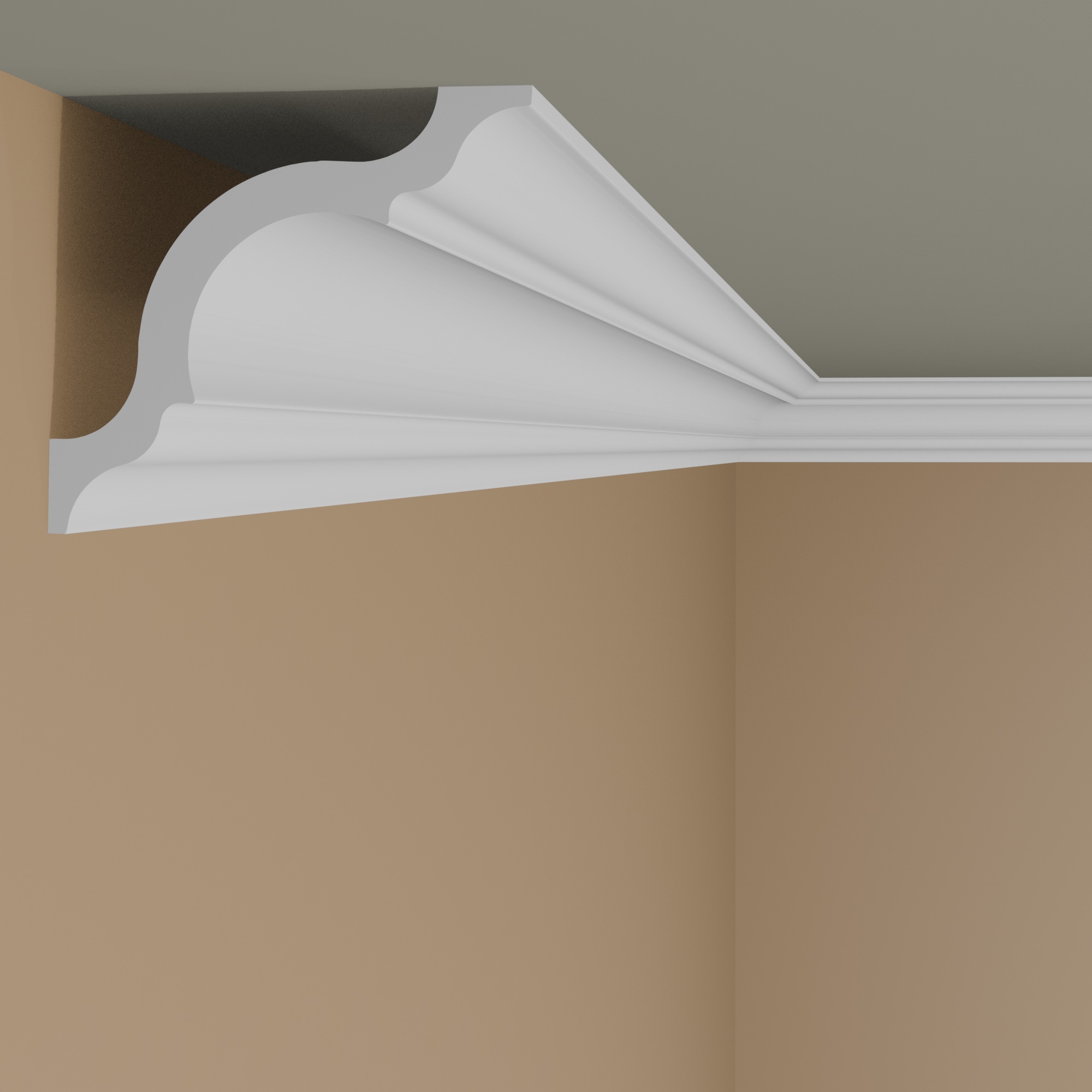 NMC Cornice A2 NOMASTYL Polistirene 50 x 50 x 2000 mm Bianco Modanatura per soffitto