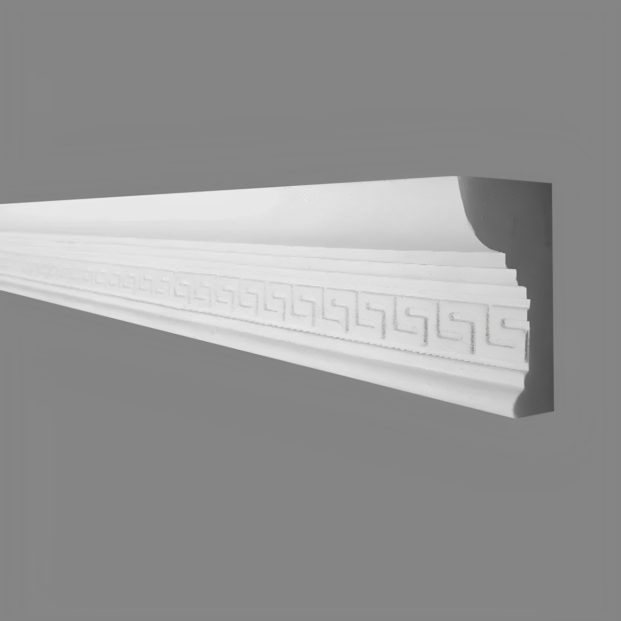 PROVISTON Modanatura in gesso Mannheim Stucco in gesso autentico 50 x 80 x 1050 mm Modanature in gesso