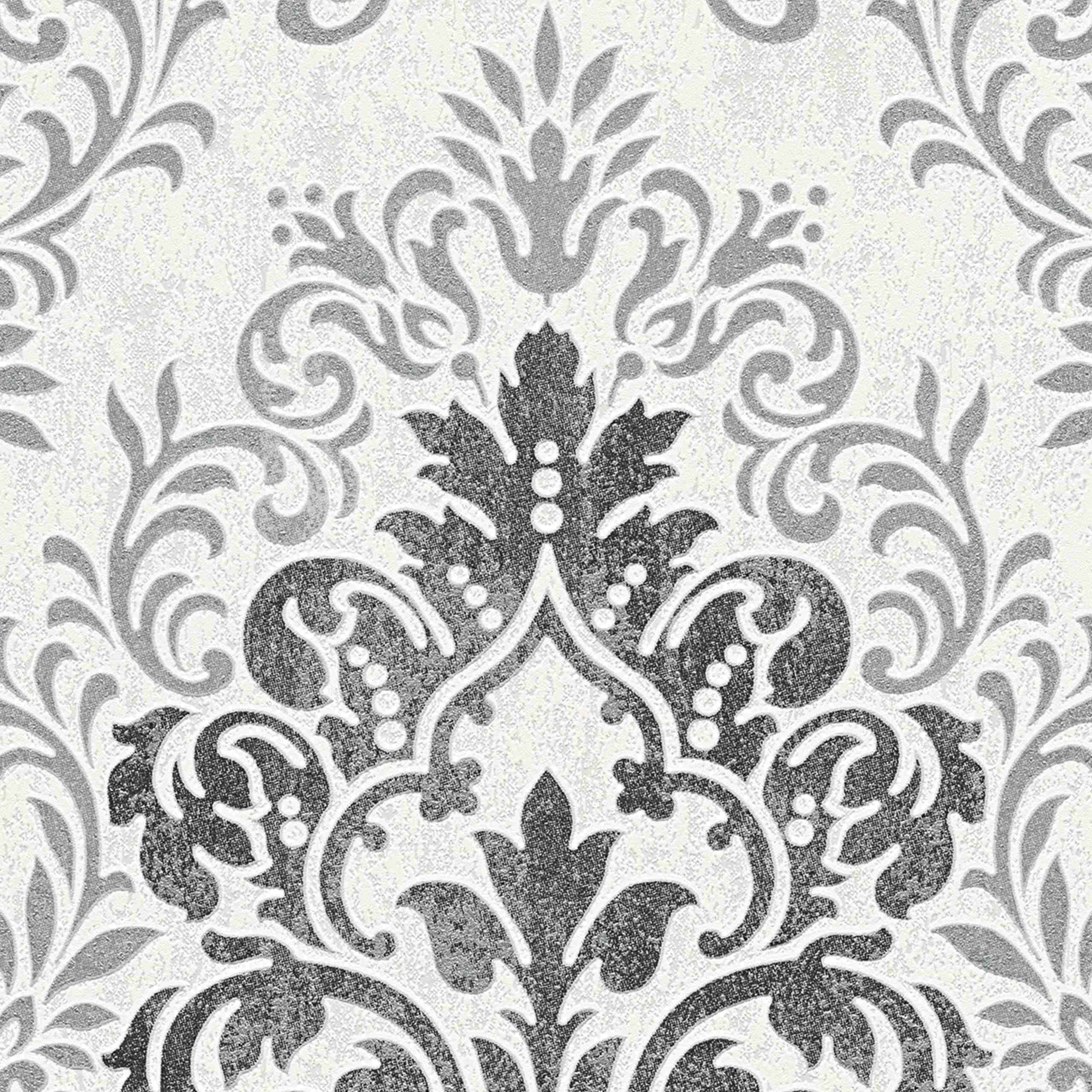 A.S. Creation Jette 4 339241 Carta da parati in tessuto non tessuto Barocco 0,53 x 10,05 m Grigio