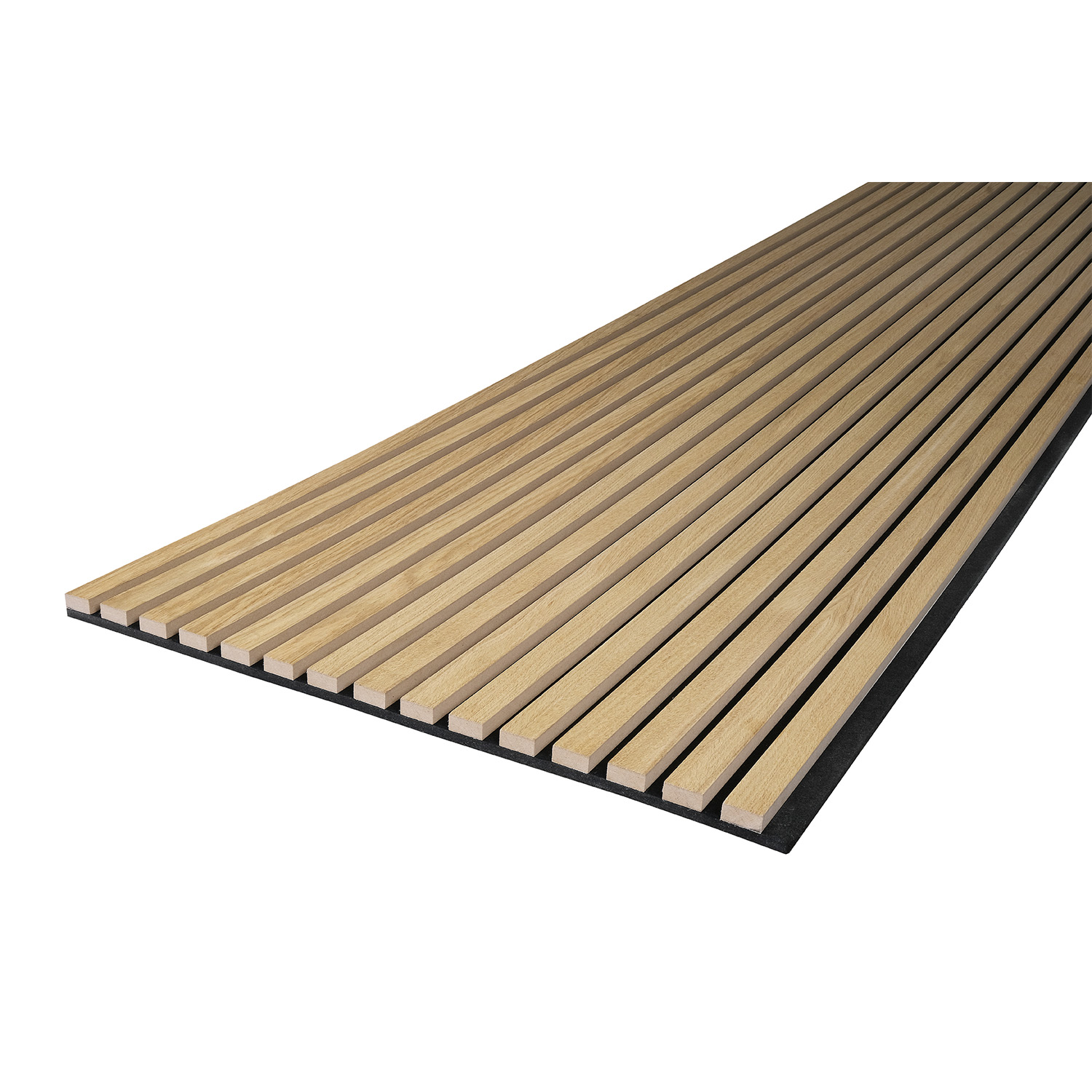 Pannello acustico da parete Kosche 2400 x 561 x 19 mm Pannelli acustici 3D in MDF impiallacciato rovere naturale