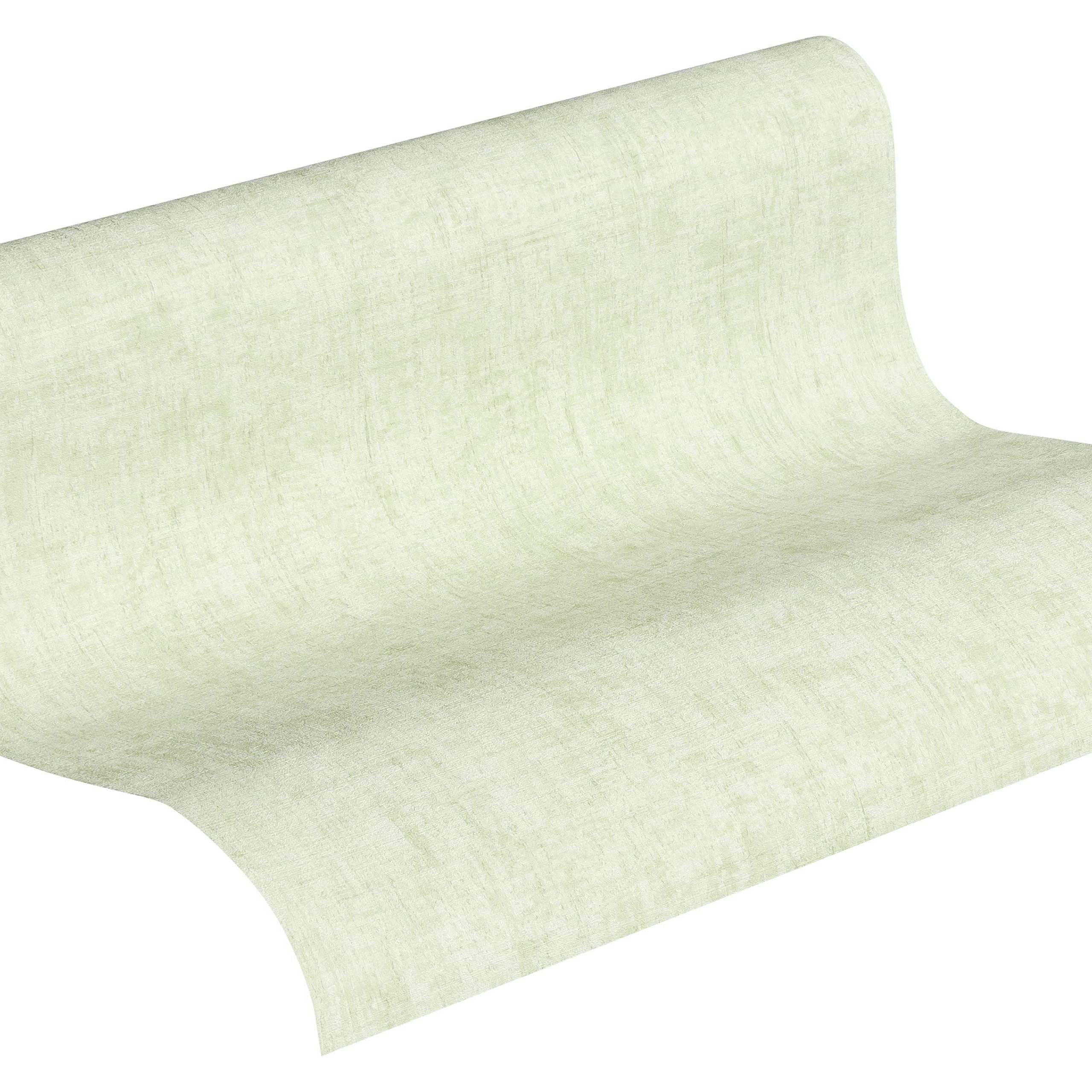 A.S. Creation Greenery 373342 Carta da parati in tessuto non tessuto monocromatica 0,53 m x 10,05 m Verde