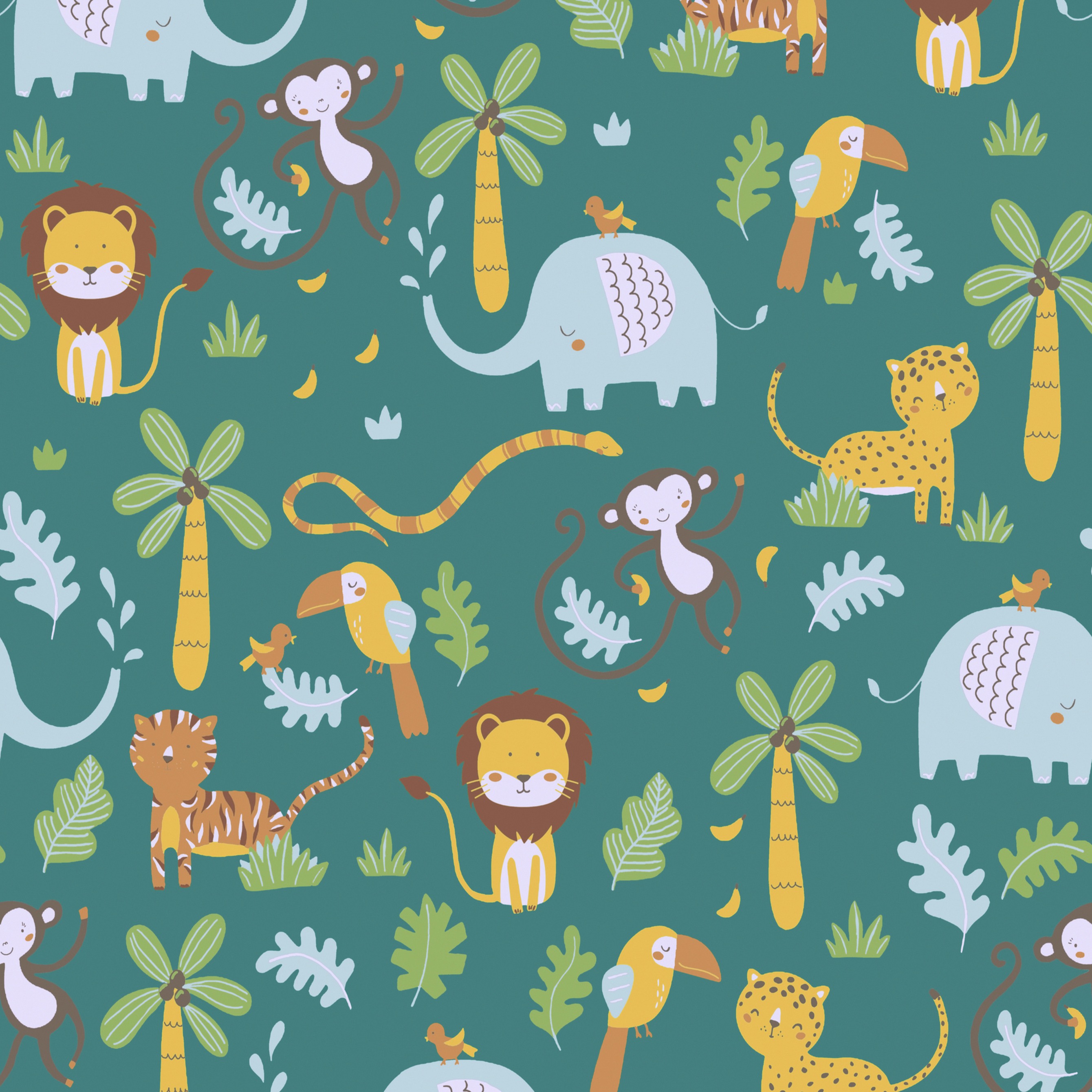 A.S. Creation Little Love 381151 Carta da parati in tessuto non tessuto Aspetto naturale 0,53 x 10,05 m Colorato