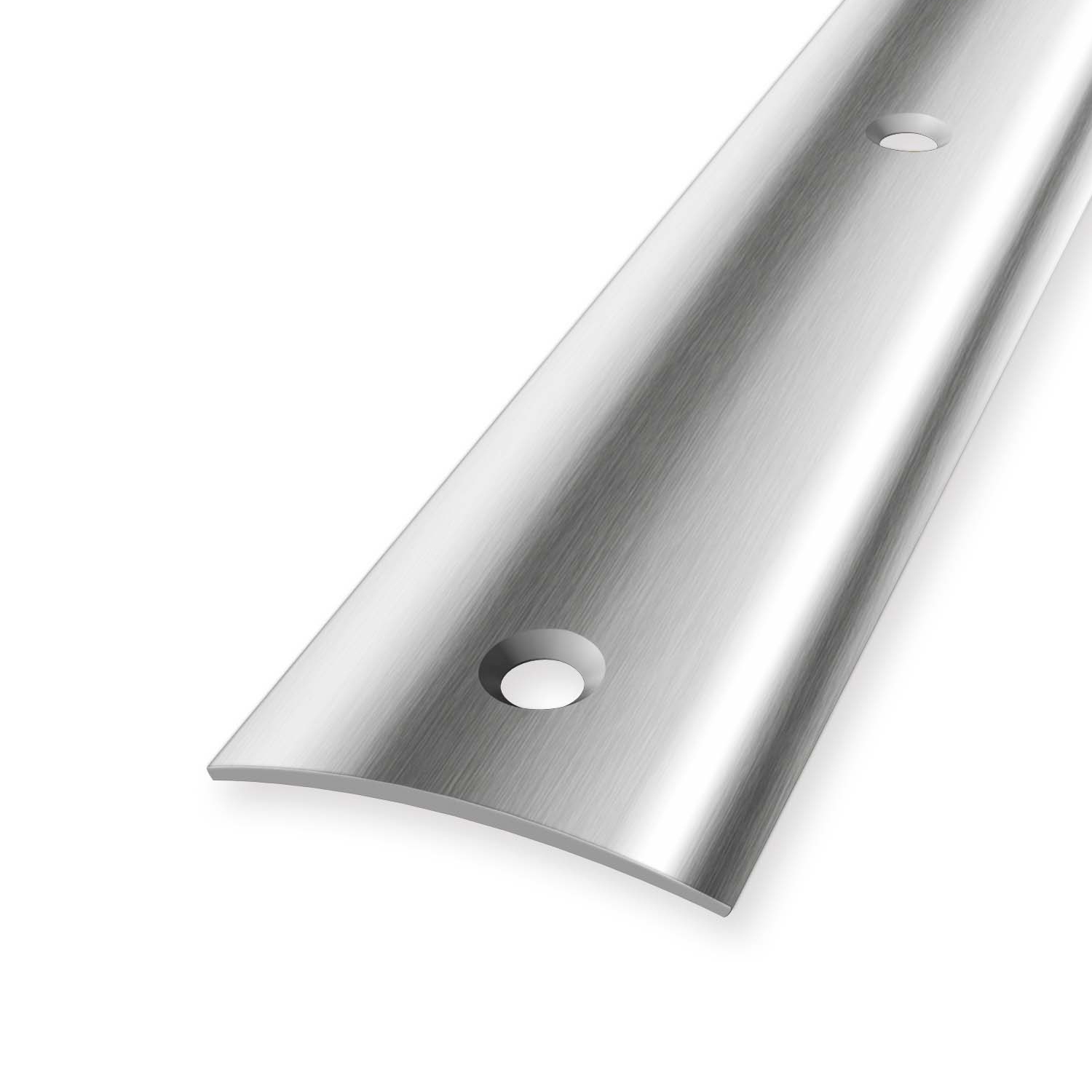Profilo di transizione 3 x 30 mm in acciaio inox liscio, varie lunghezze Küberit