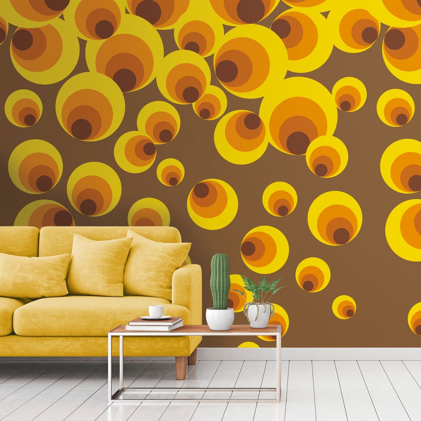 A.S. Creation Photo Wallpaper The Wall II 392581 Un motivo per rotolo Vintage Yellow
