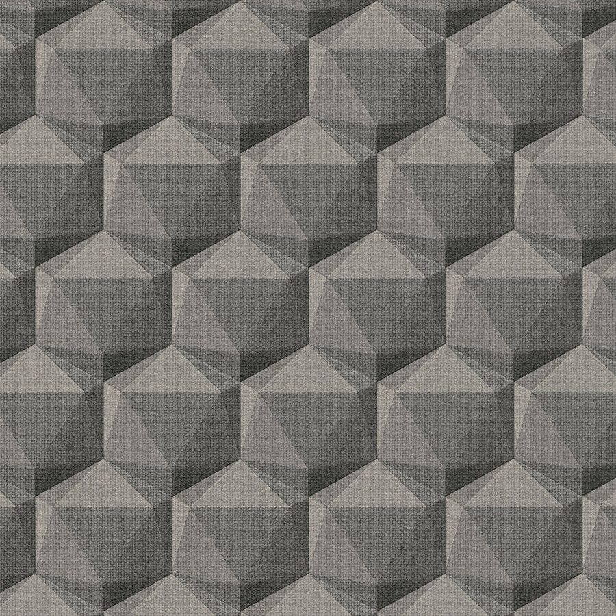 A.S. Creation Nara 387482 Carta da parati in tessuto non tessuto Geometrico 10,05 x 0,53 m Grigio