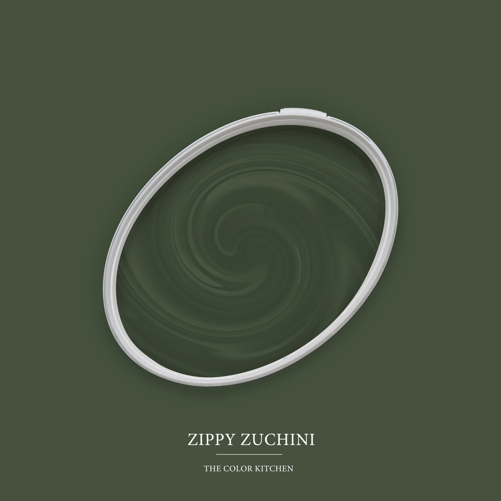 Pittura murale verde opaco The Color Kitchen Zippy Zucchini Pittura per interni esclusiva, ad alta coprenza