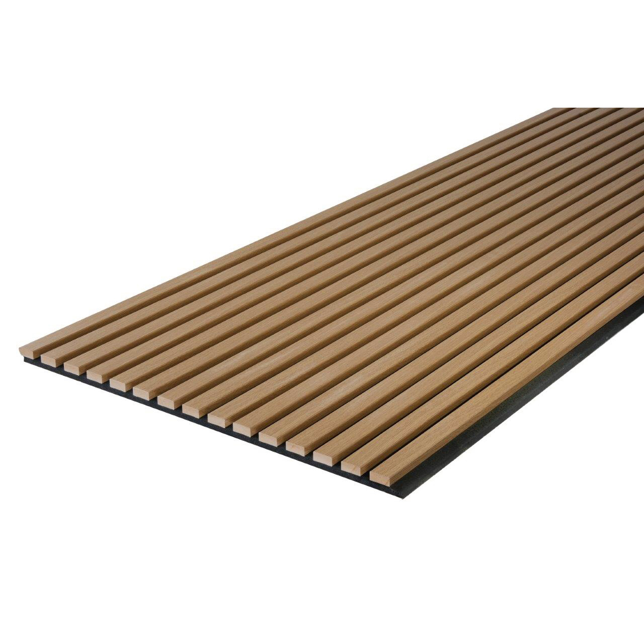 Pannello acustico da parete Kosche 2400 x 600 x 21 mm Pannelli acustici 3D in MDF impiallacciato in teak