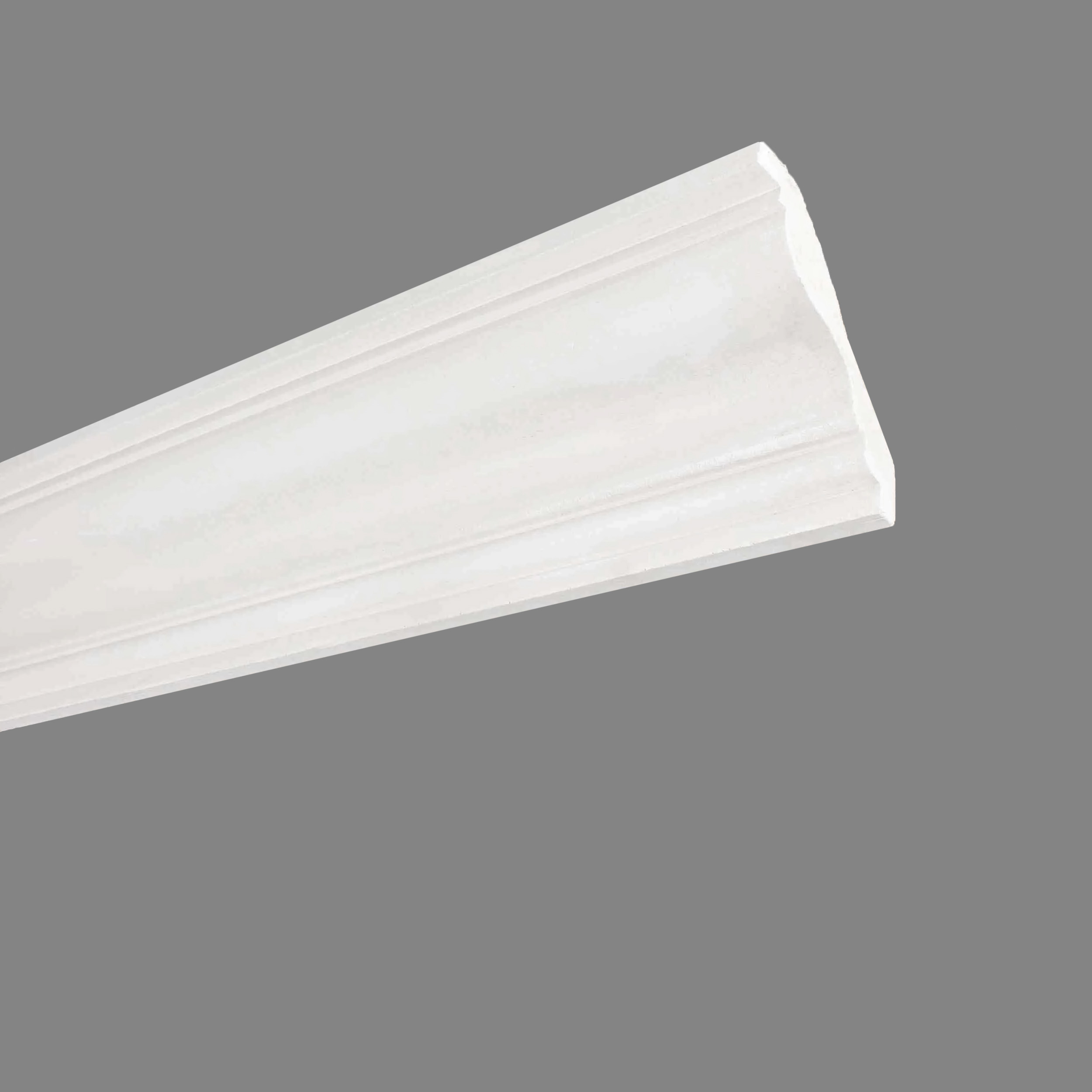 PROVISTON Modanatura in gesso "ES-18" Stucco in gesso autentico 100 x 90 x 1200 mm Modanatura in gesso