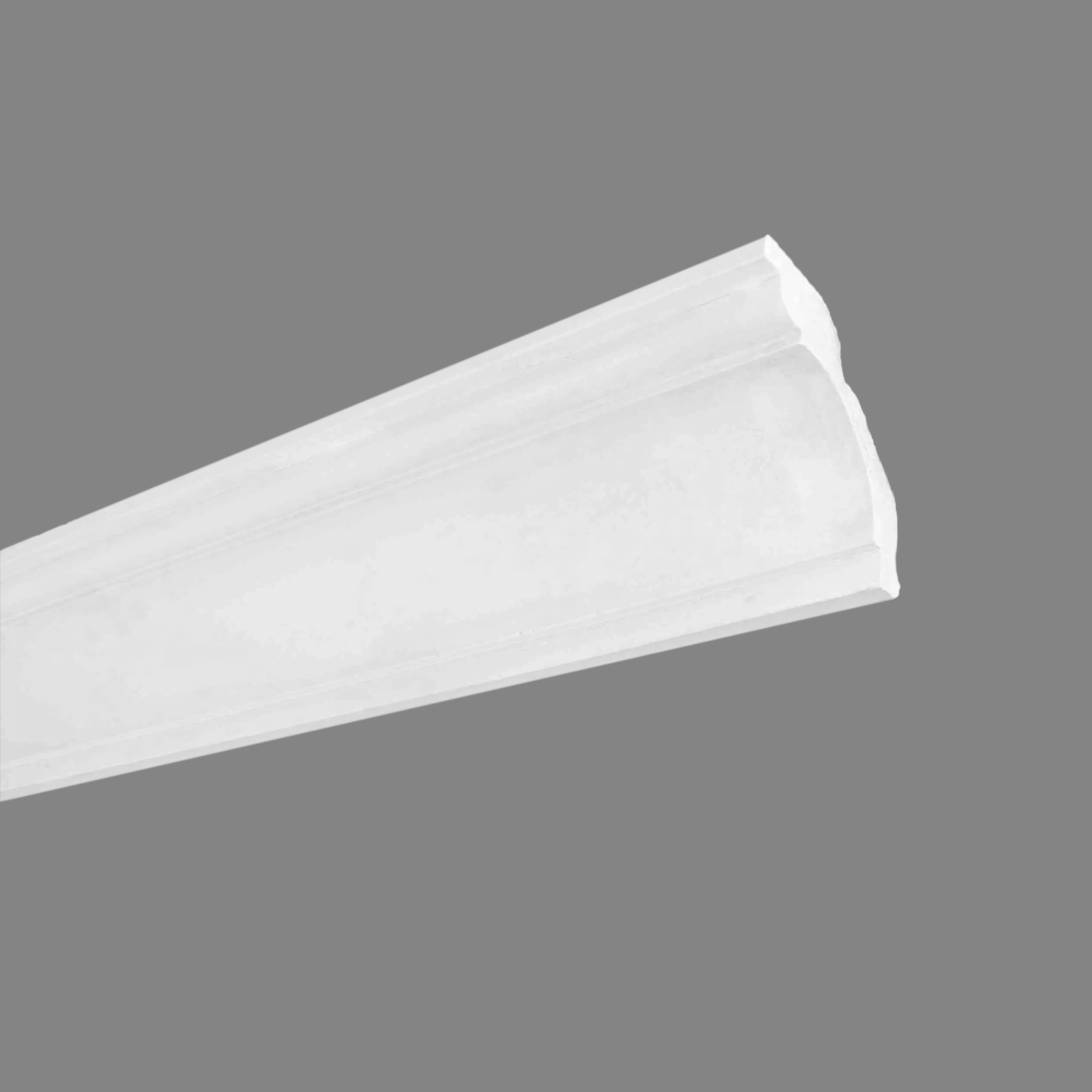 PROVISTON Modanatura in gesso "ES-17" Stucco in gesso autentico 90 x 90 x 1200 mm Modanatura in gesso