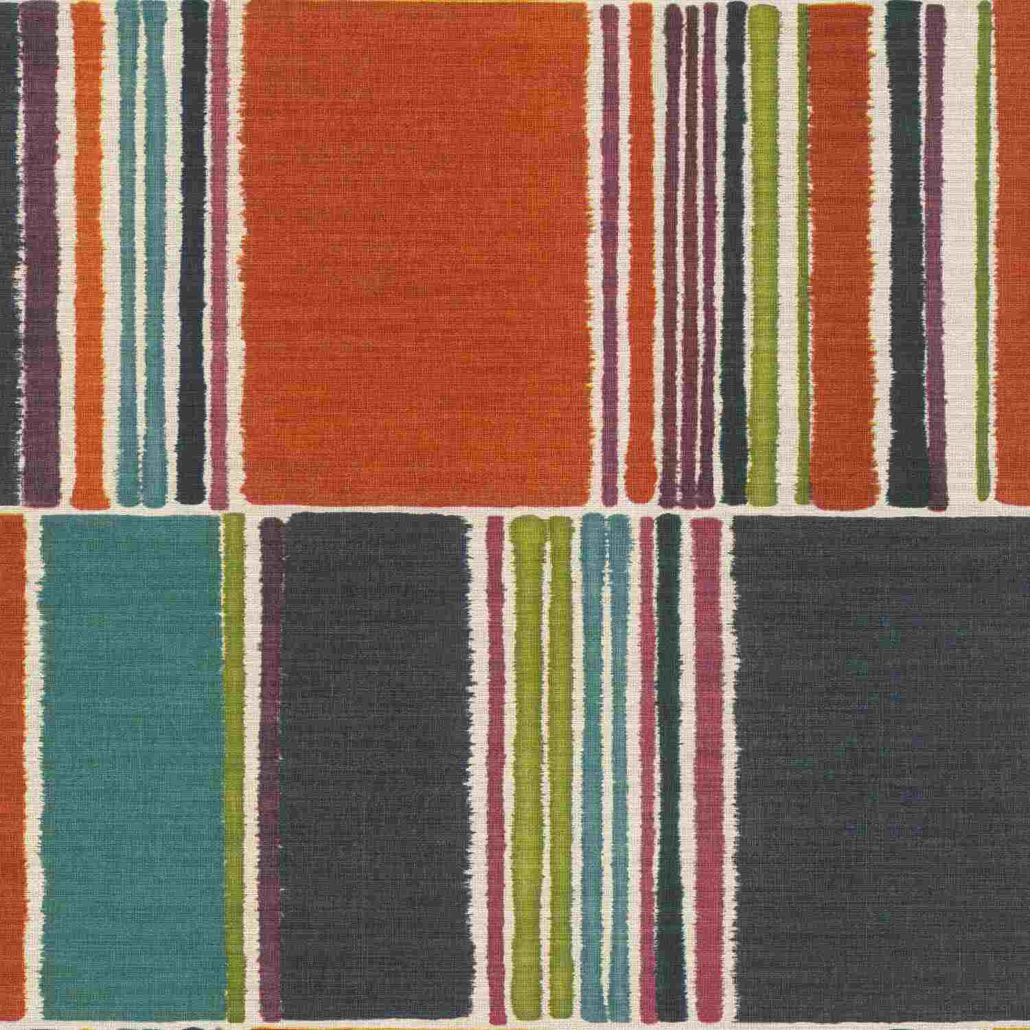 Rasch Florentine III 484458 Carta da parati in tessuto non tessuto Motivo a righe 0,53 x 10,05 m Arancione