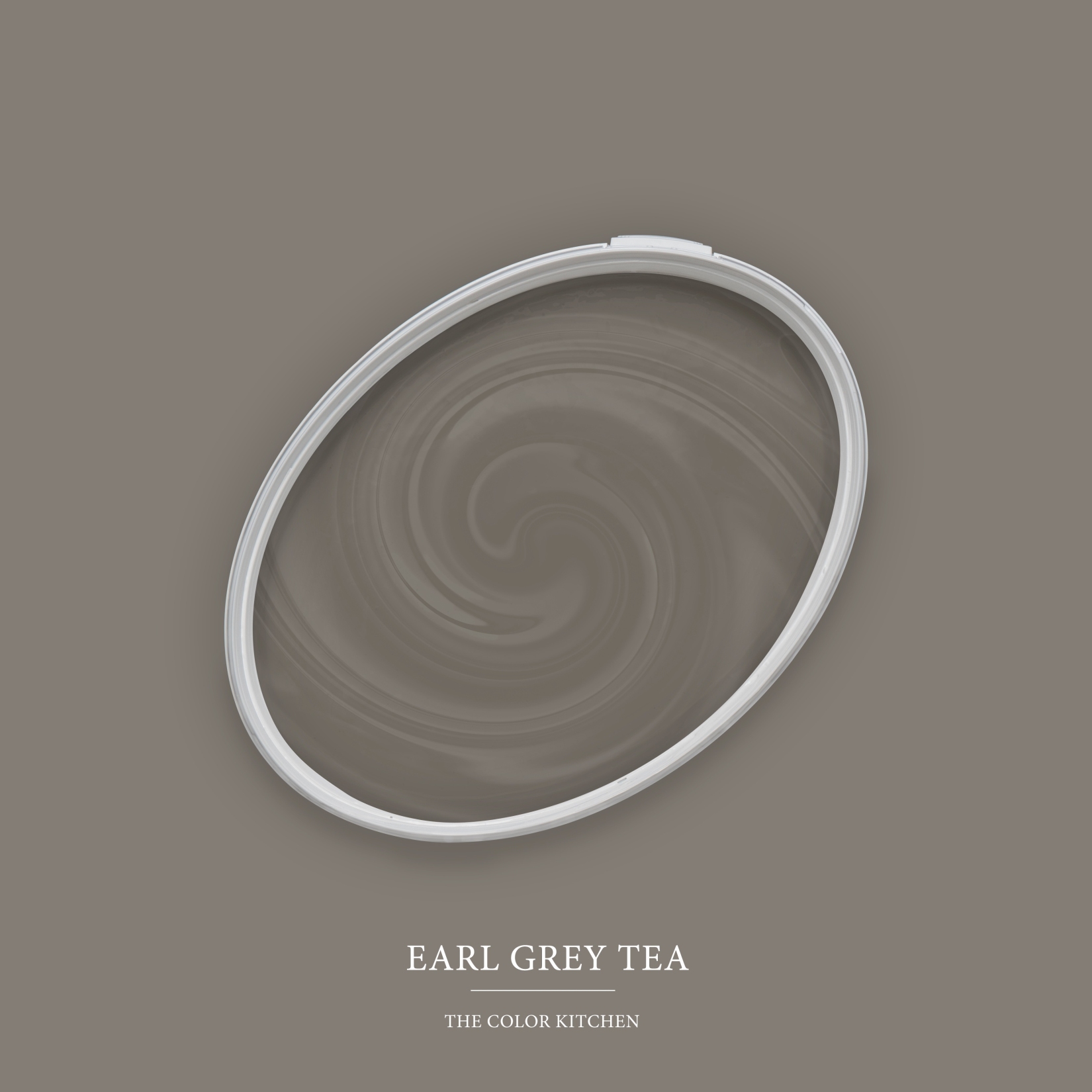 Pittura murale Taupe opaca The Color Kitchen Earl Grey Tea Pittura a emulsione per interni esclusiva, ad alta coprenza