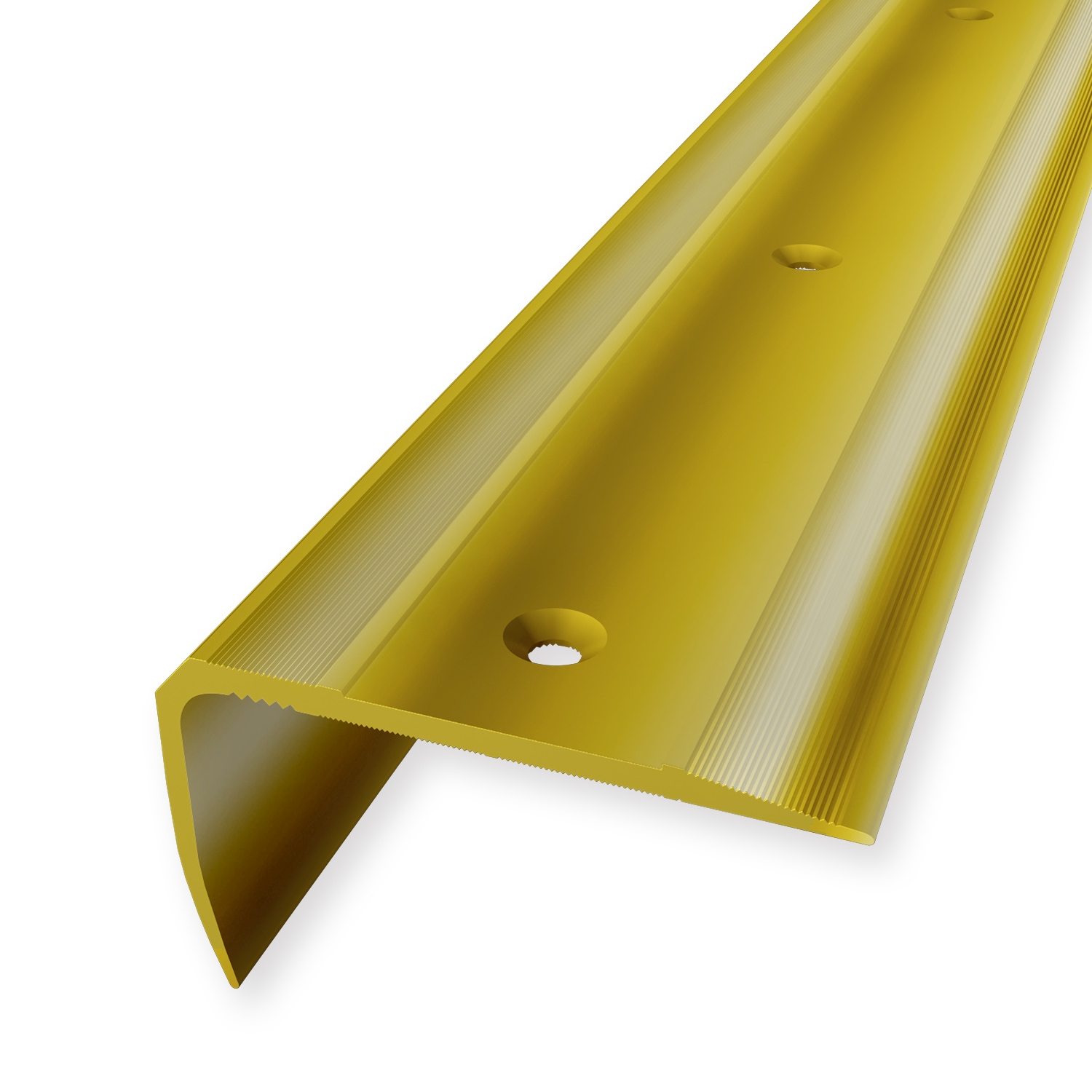 Profilo per bordo scala 29 x 53 mm, profilo angolare, scanalato, svasato, forato, vari colori, Küberit