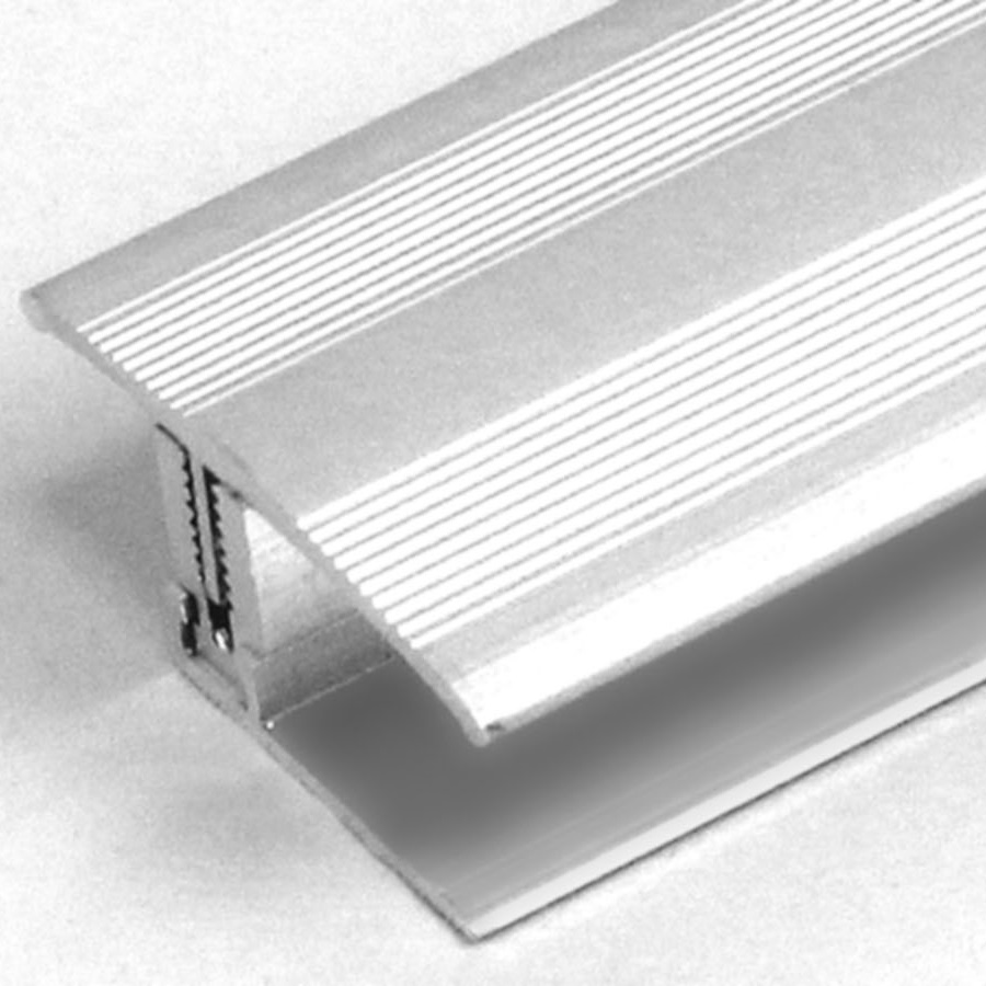 Profilo di transizione Auer Yorkton B, altezza bordo 35 mm, striscia di transizione 12 - 22 mm, alluminio anodizzato