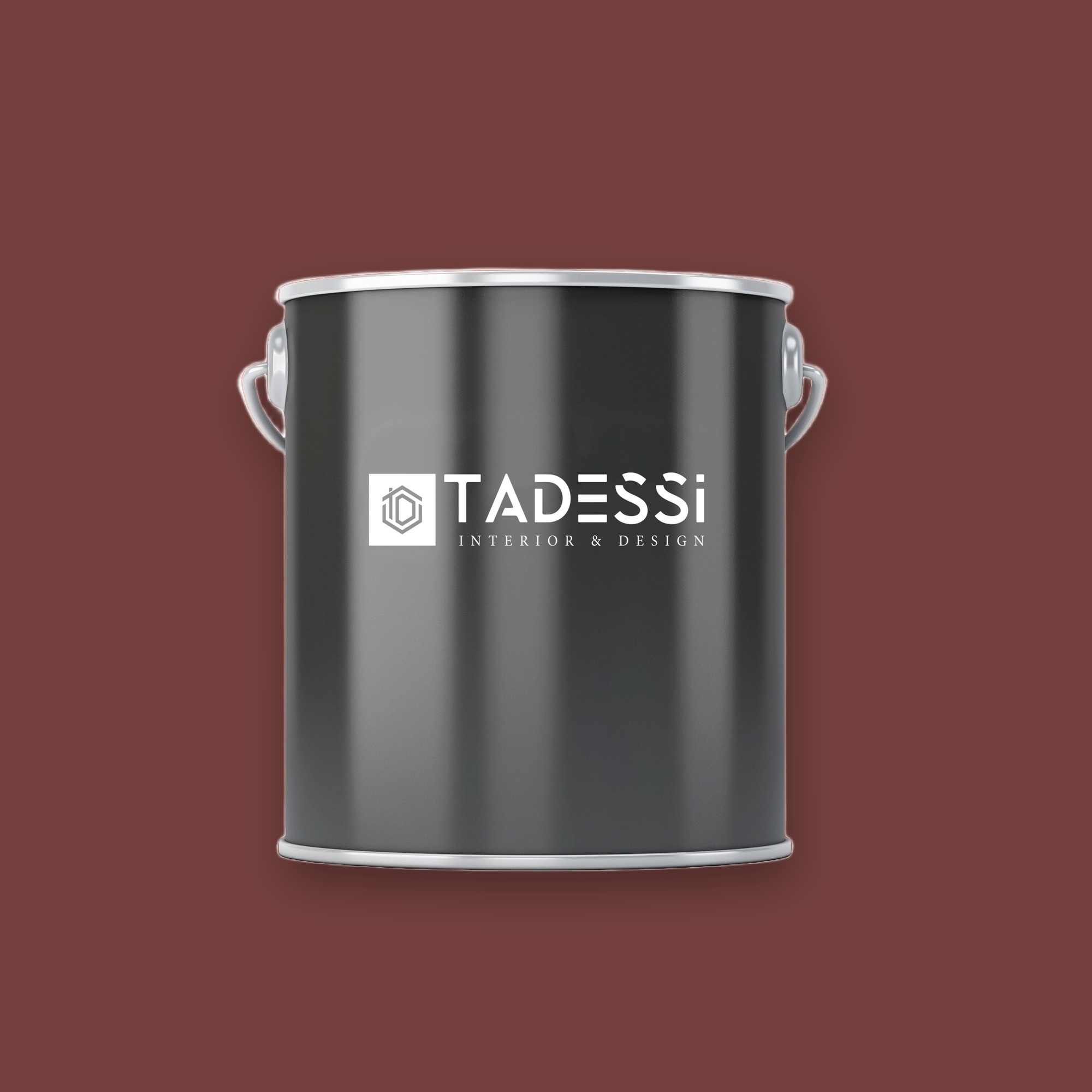 TADESSI Wall Select - Pittura murale rossa - Castagna - Pittura per interni di alta qualità - Colore intenso