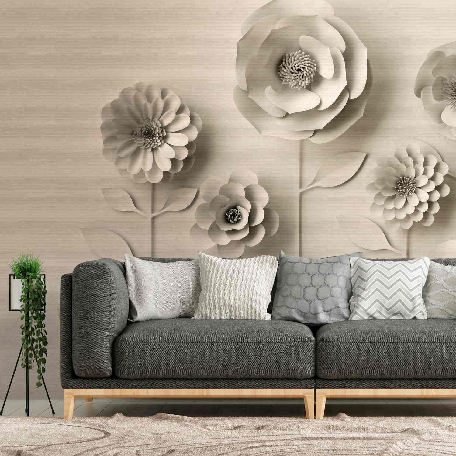A.S. Creation Photo Wallpaper The Wall 382931 Un motivo per rotolo Aspetto floreale Beige