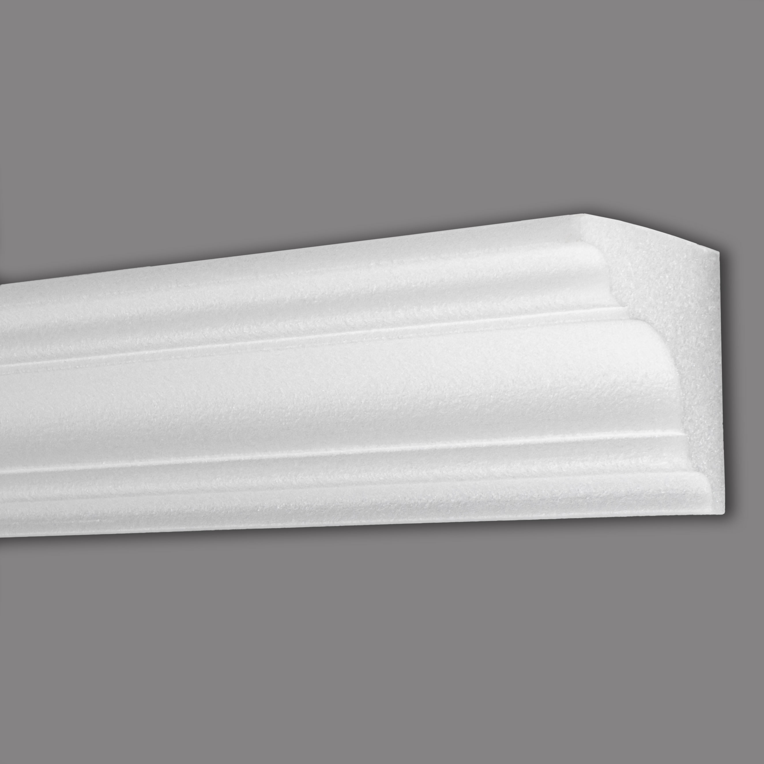 Wiesemann Binario per tende "Frankfurt 18" Polistirolo 71 x 71 x 2000 mm Binario per soffitto Bianco