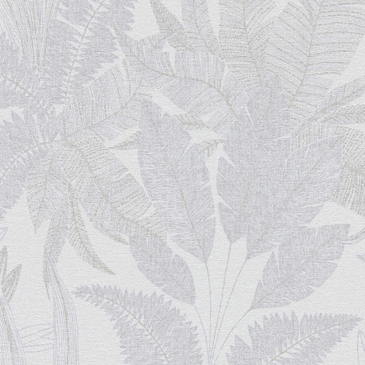 A.S. Creation Stories of Life 396541 Carta da parati in tessuto non tessuto effetto floreale 0,53 x 10,05 m Grigio