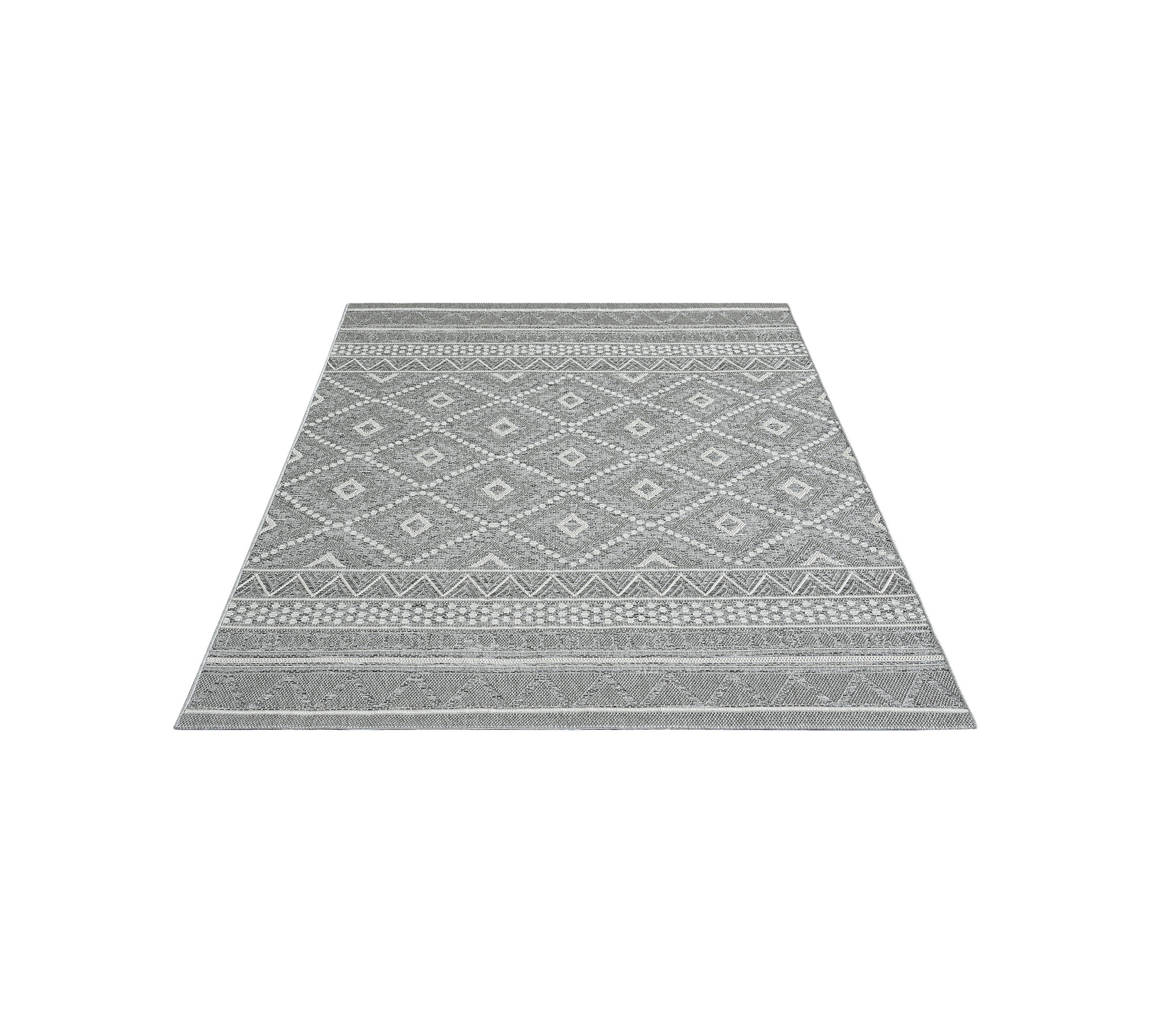 Tappeto per interni ed esterni grigio, varie misure - rettangolare per la terrazza - FLOORNOVO