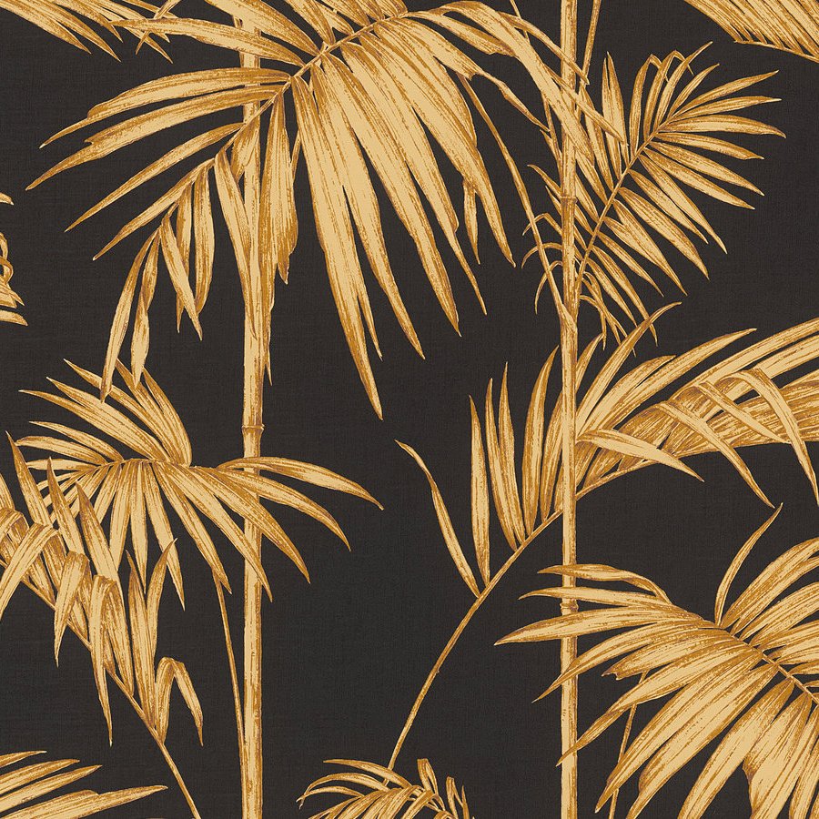 A.S. Creation Metropolitan Stories 369195 Carta da parati in tessuto non tessuto aspetto floreale 0,53 x 10,05 m Nero