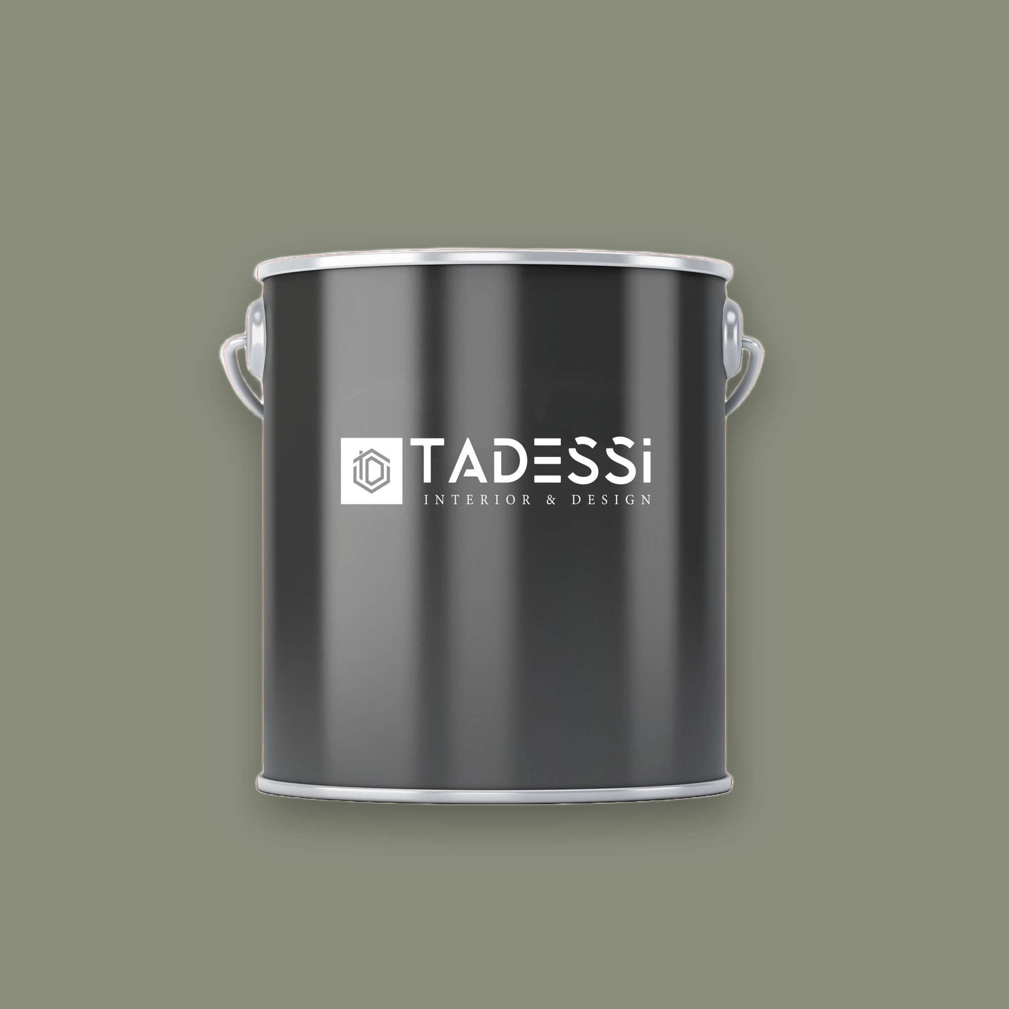 TADESSI Wall Select - Pittura murale Grigio - Verde canna - Pittura per interni di alta qualità - Colore intenso