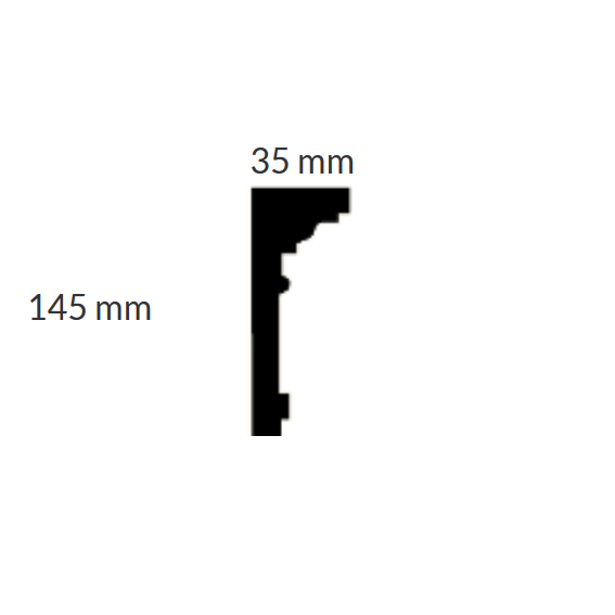 Stuckleiste "Nürnberg" (Stuckleisten aus Gips) Skizze