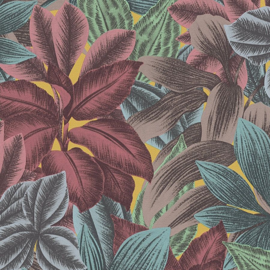 A.S. Creation Stili di viaggio 392222 Carta da parati in tessuto non tessuto Botanico 10,05 x 0,53 m Colorato