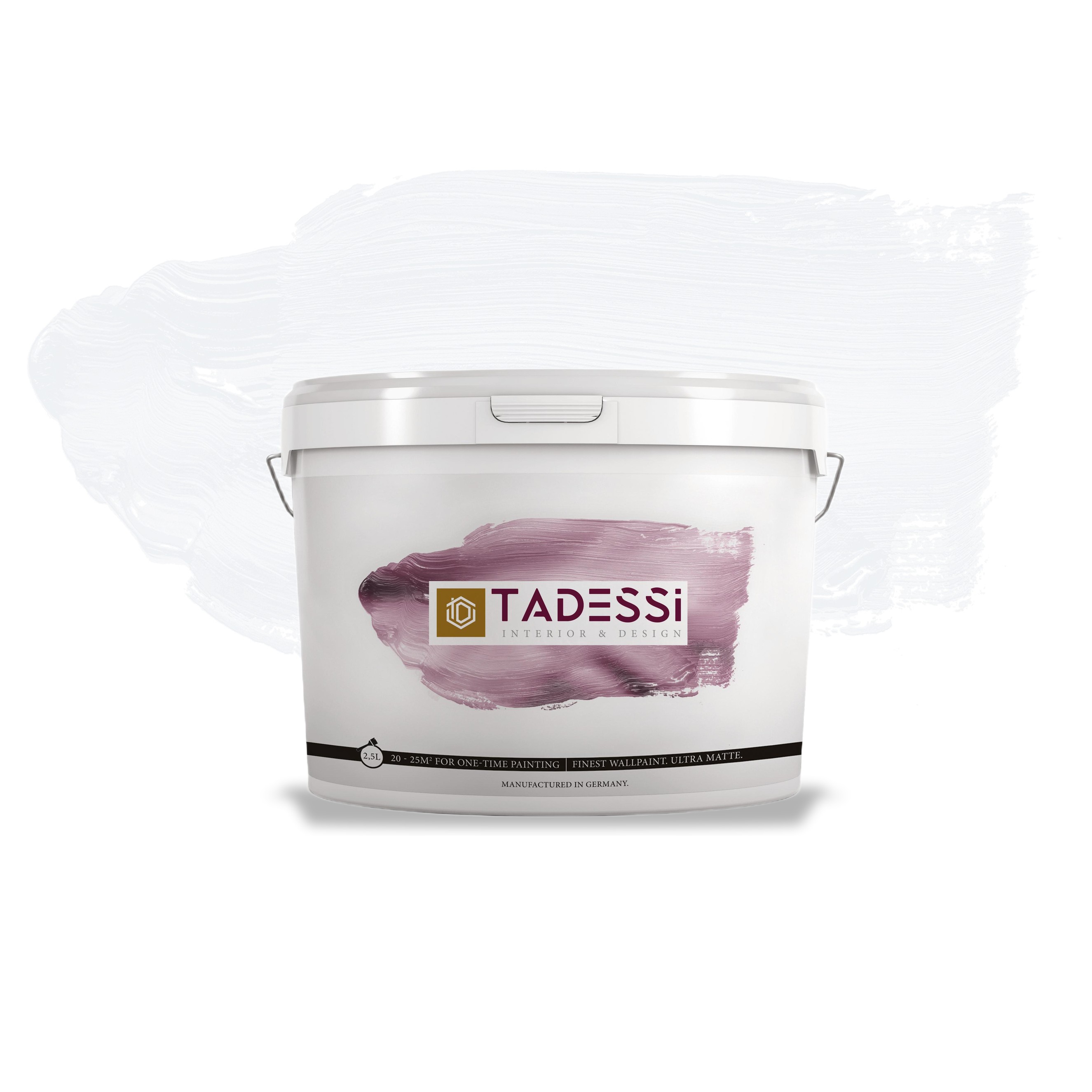 TADESSI Color Vista - Pittura murale bianca - Pittura per interni opaca - Pittura a dispersione di alta qualità