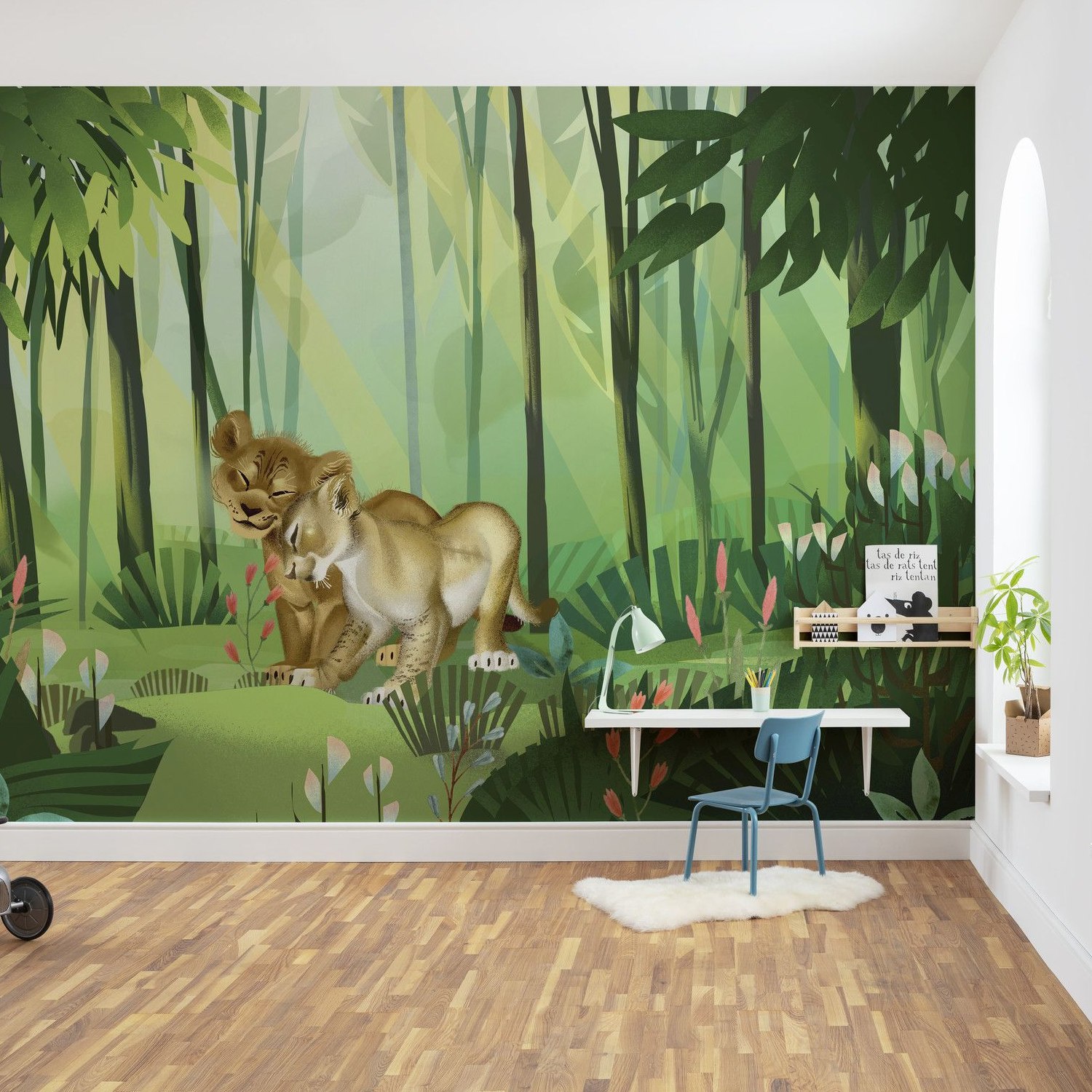 Komar Photo Wallpaper Disney Il Re Leone Amore 280 x 400 cm Tessuto non tessuto Amore Love Story Simba Nala