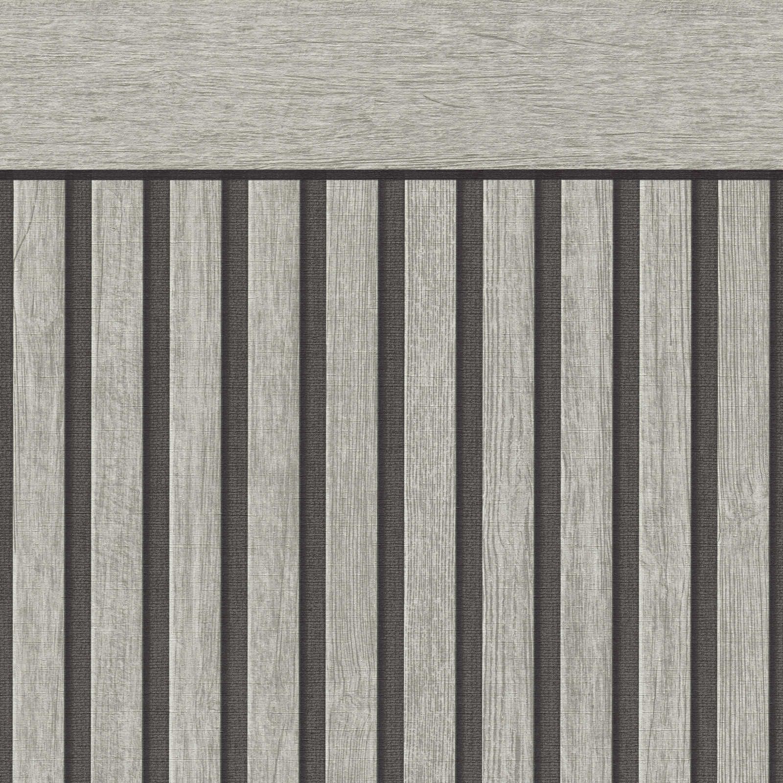 A.S. Creation Pannello murale Pannelli in legno 397442 Carta da parati in tessuto non tessuto Strisce 5,00 m x 1,06 m Greige